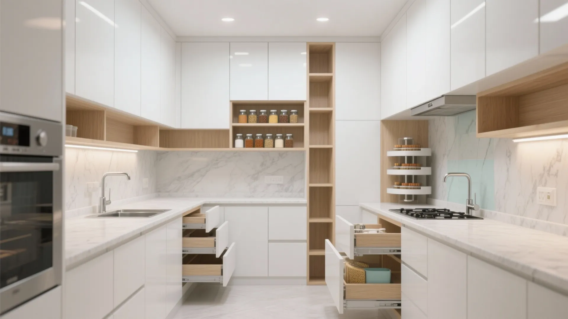 Minimalist kitchen storage that actually works