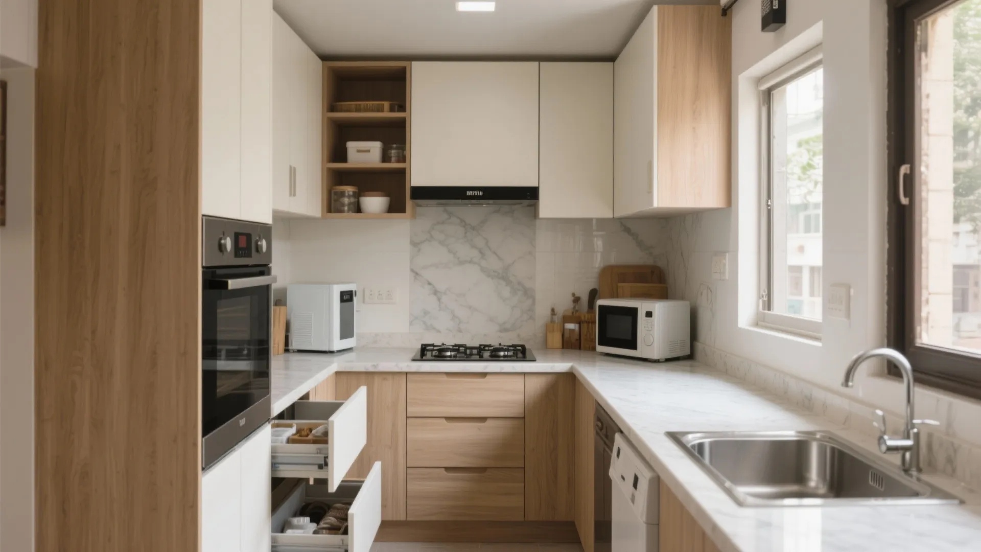 Minimalist kitchen storage that actually fits Kolkata apartments
