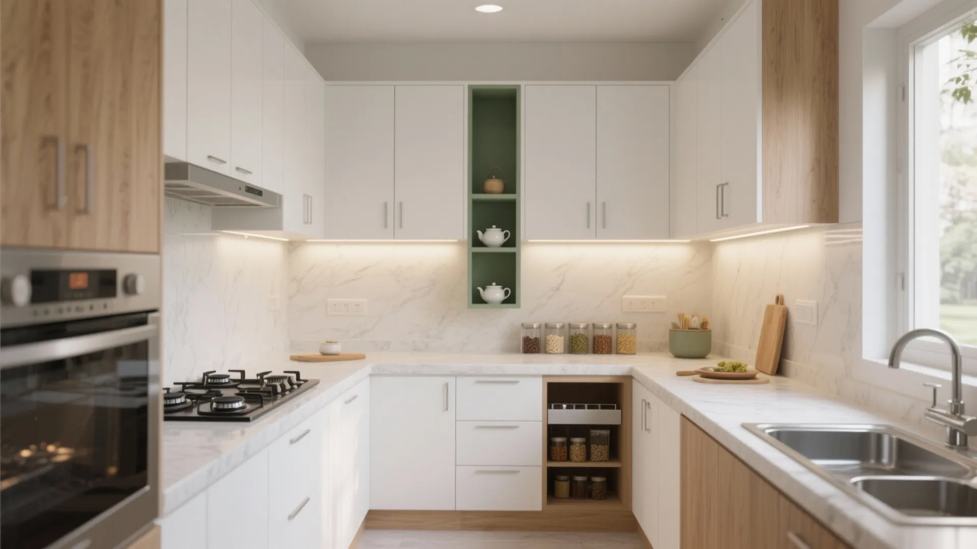 Minimalist kitchen storage that actually works