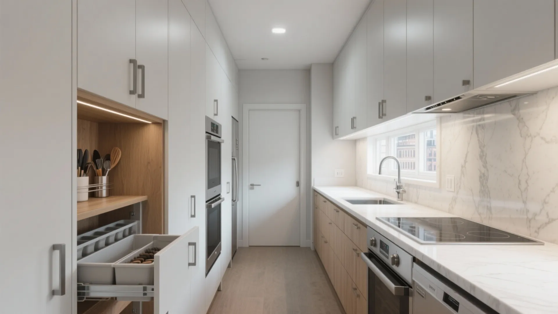 Minimalist kitchen storage