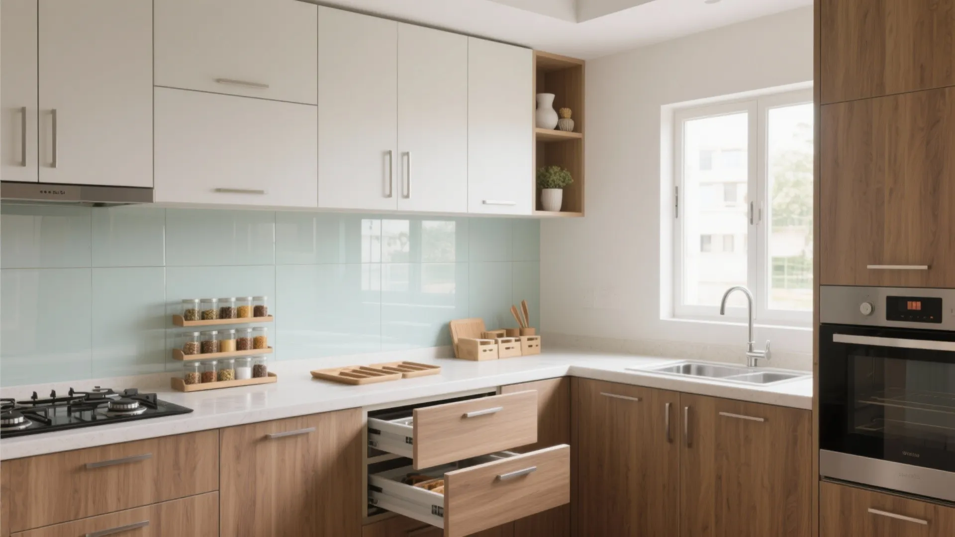 Minimalist kitchen storage that actually works