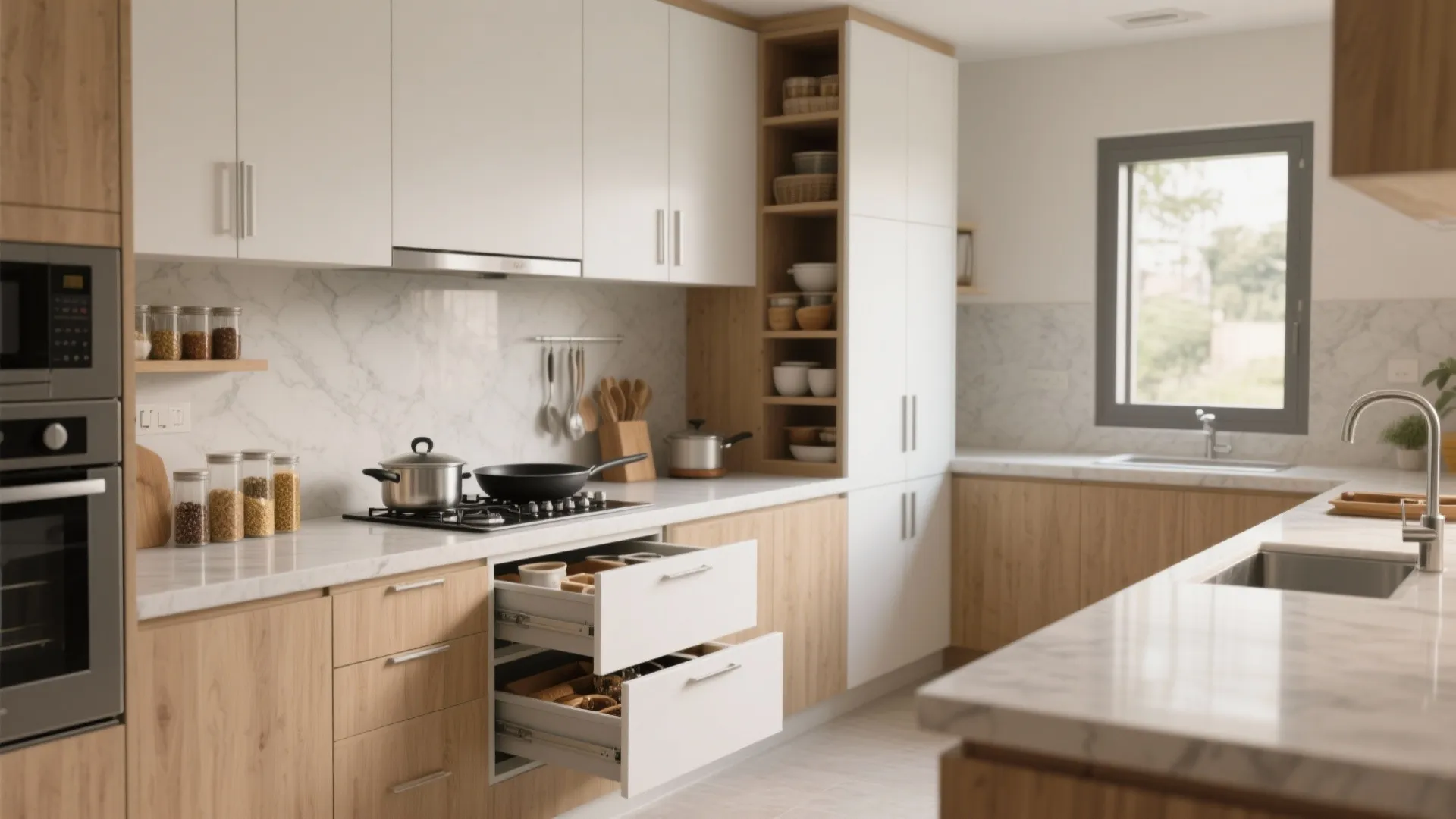 Minimalist kitchen storage that actually serves your life