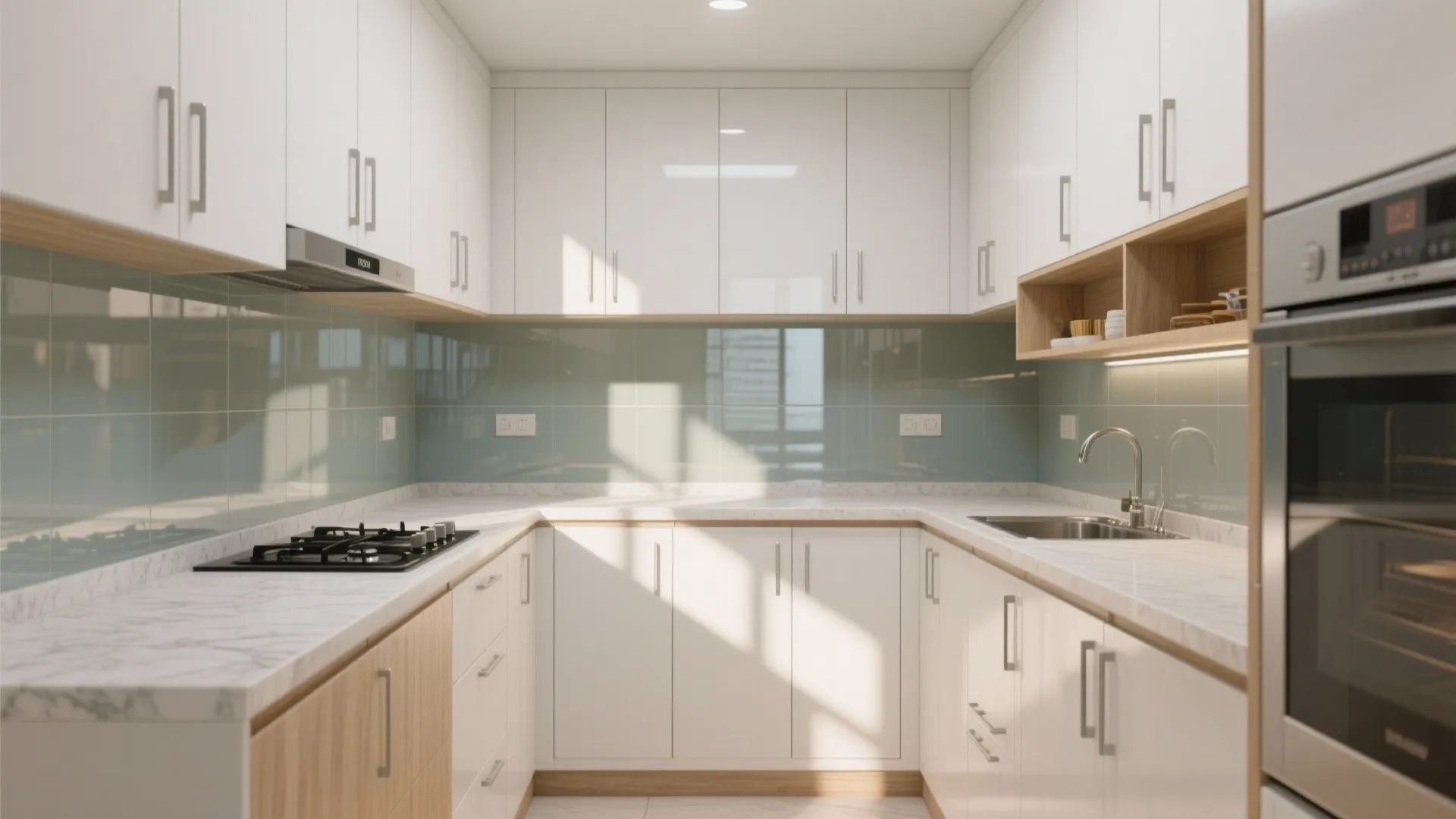 Minimalist kitchen storage that feels premium