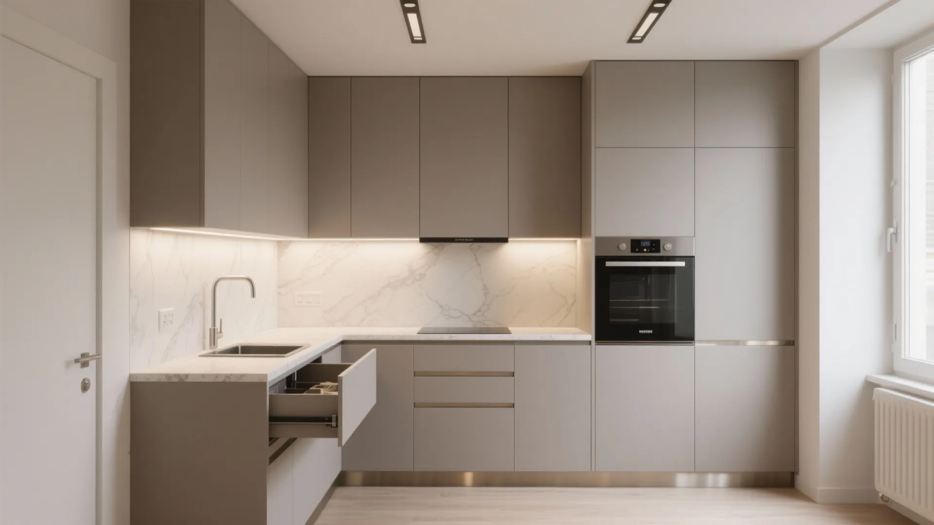 Minimalist Kitchen Storage That Looks Custom