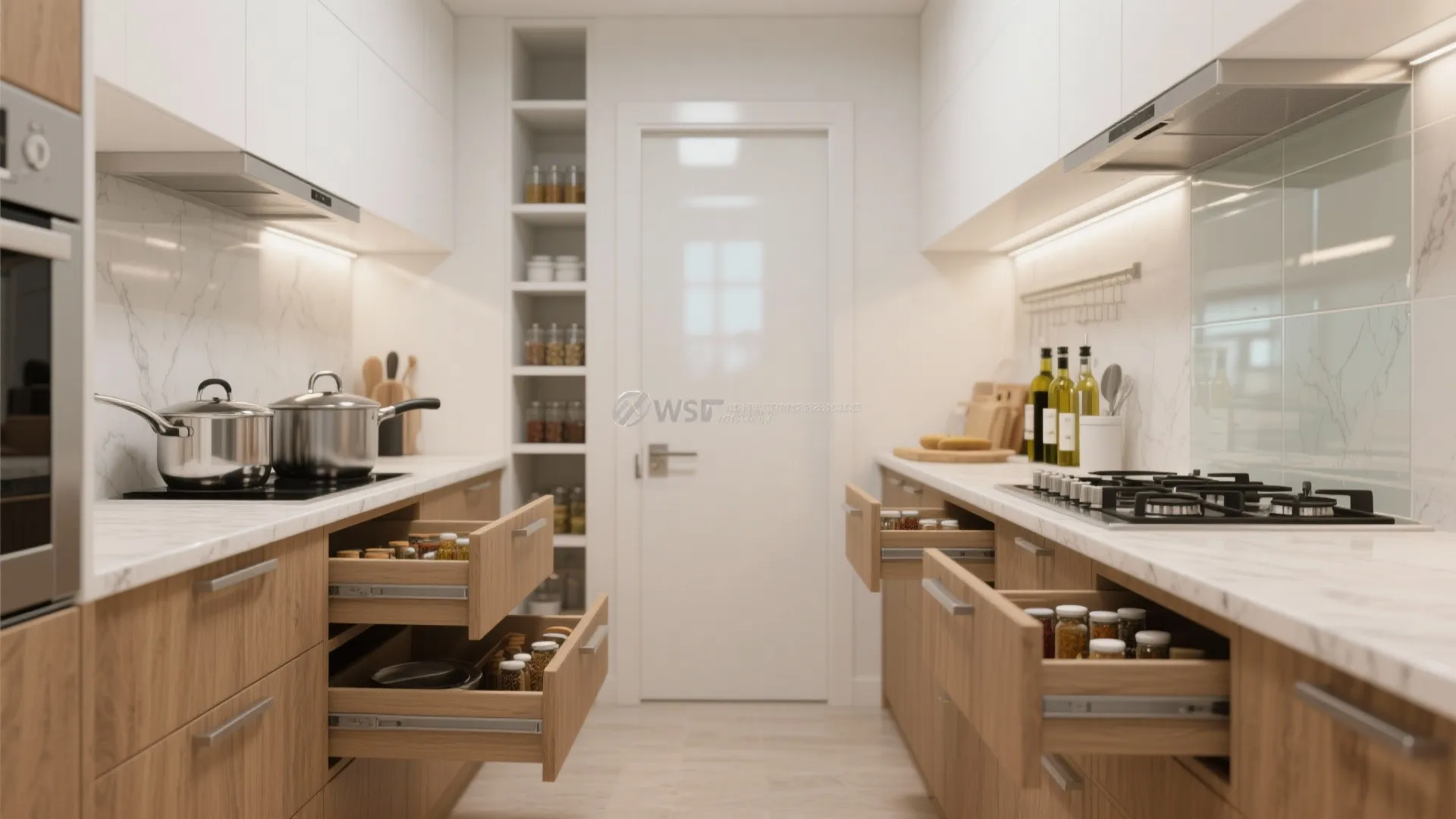 Minimal kitchen storage that actually works