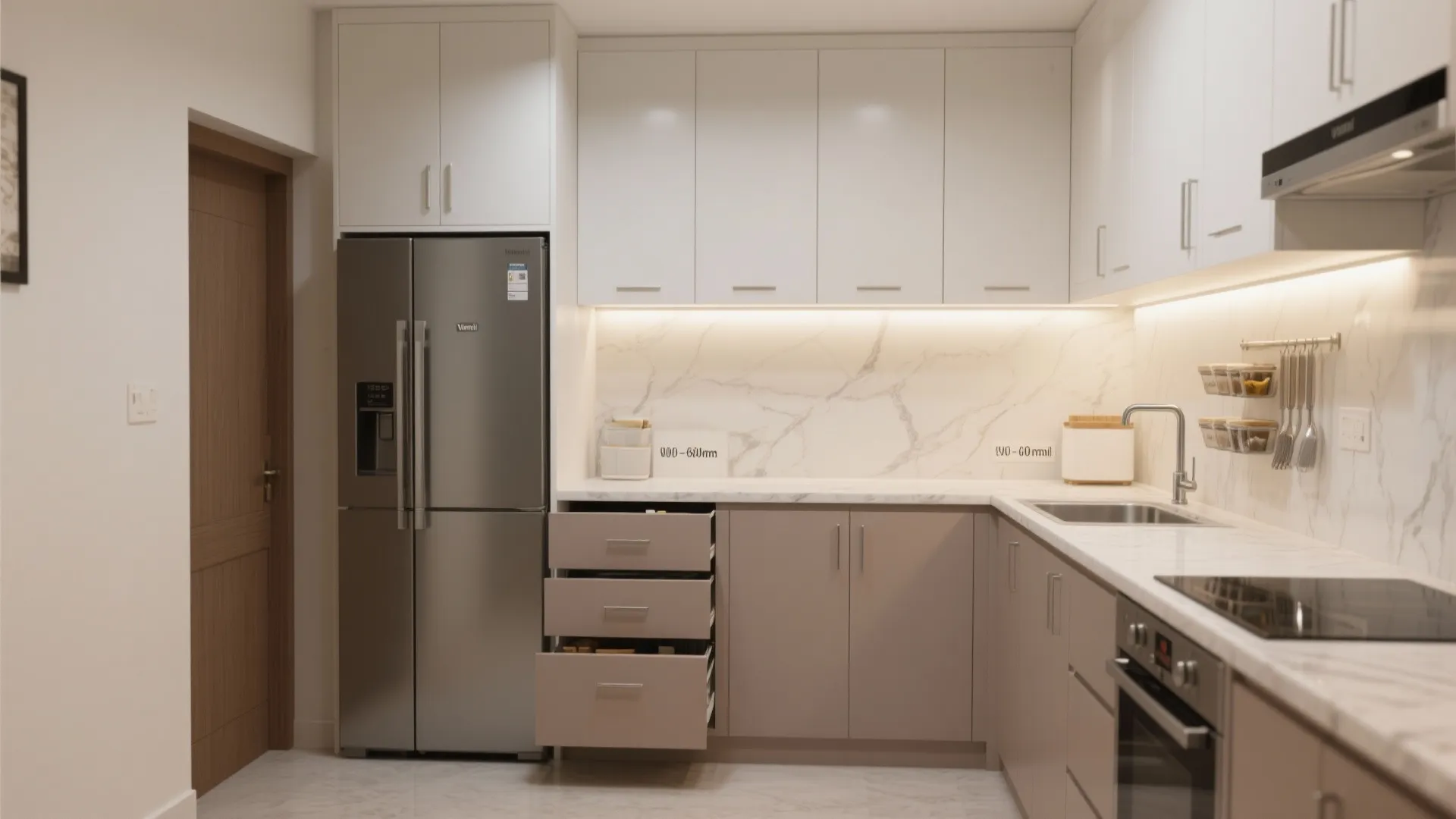 Minimalist kitchen storage that actually works