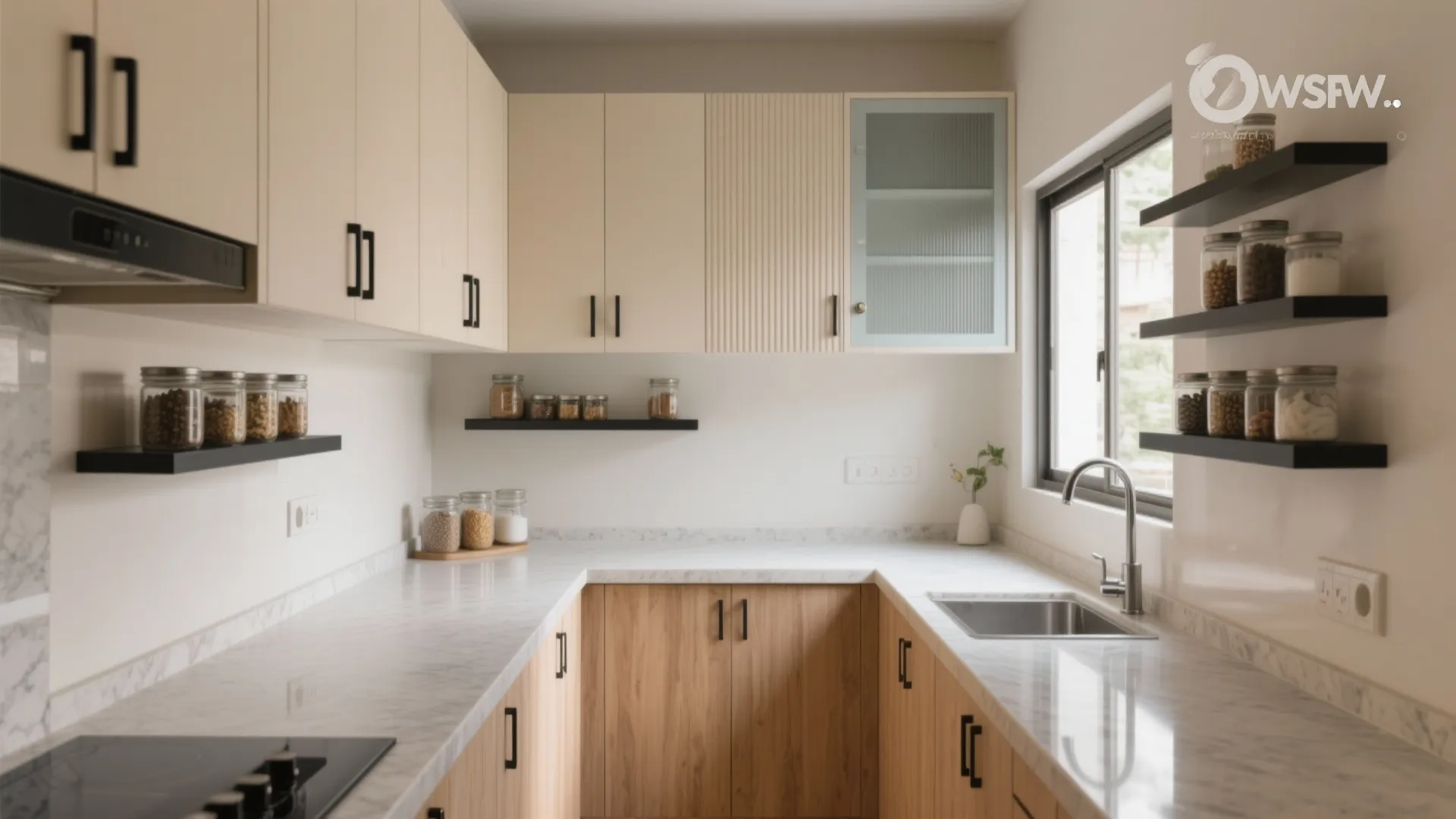 Minimalist kitchen storage for budget balance