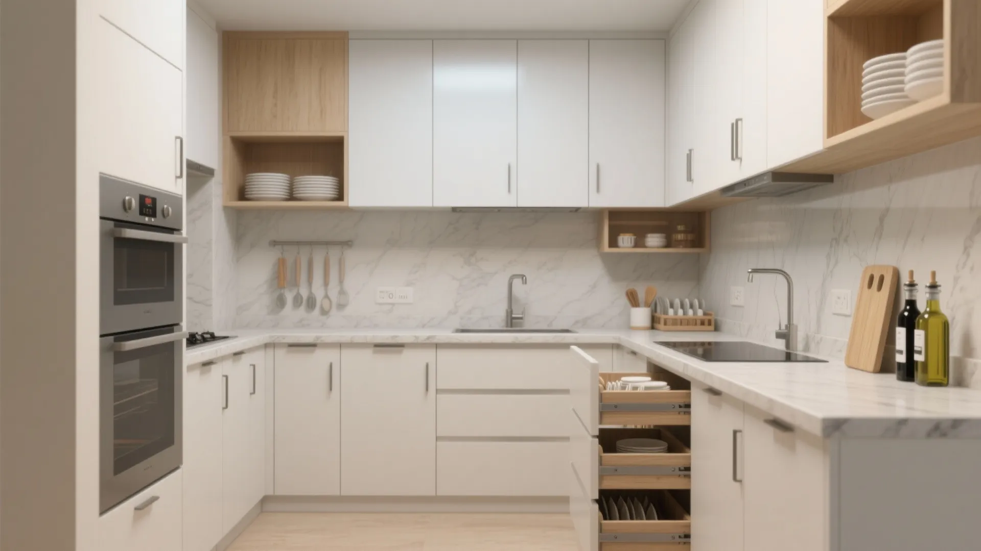 Minimalist kitchen storage that works (without looking bare)