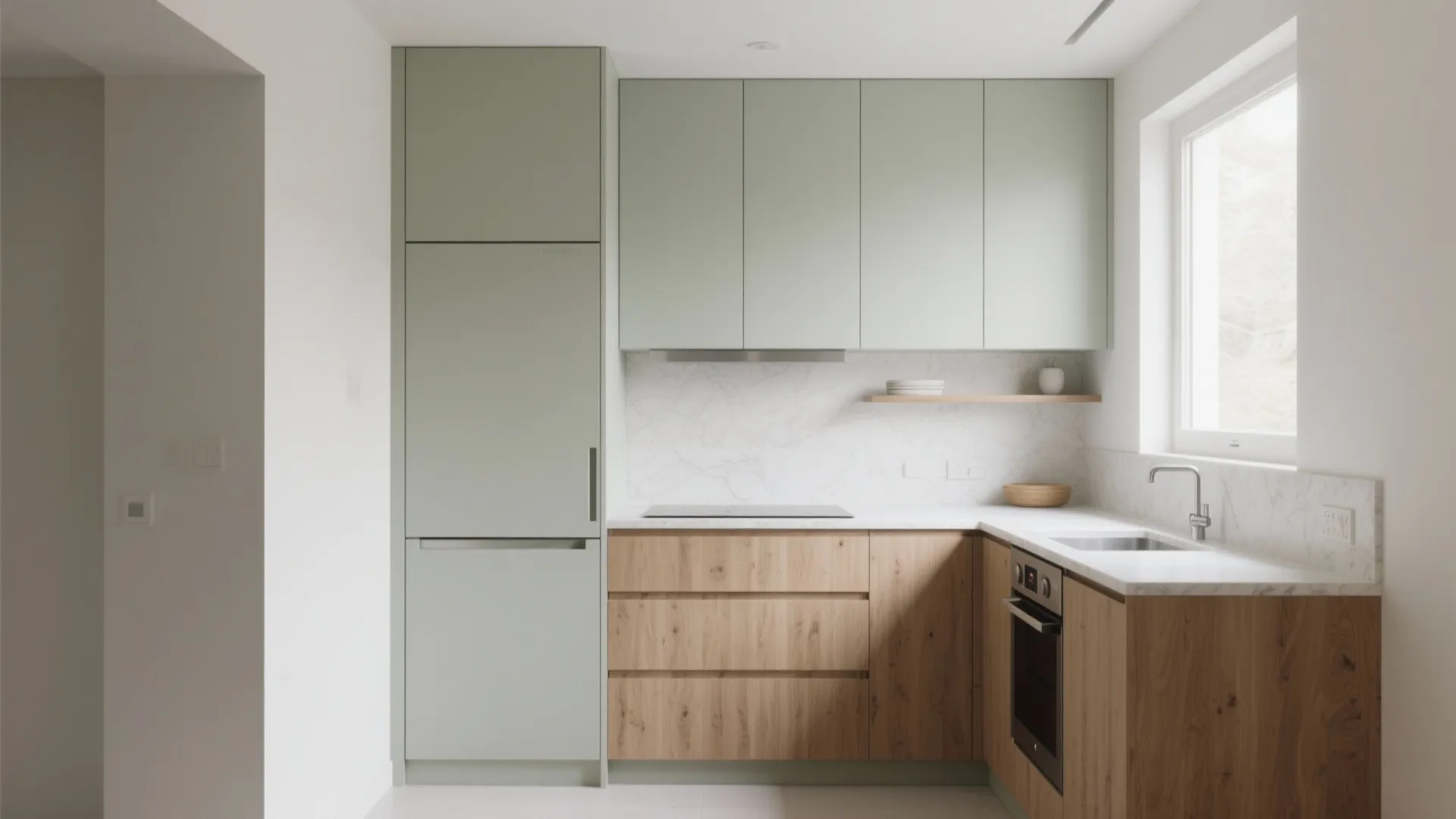 Minimalist Kitchen Storage for Compact 3 BHKs