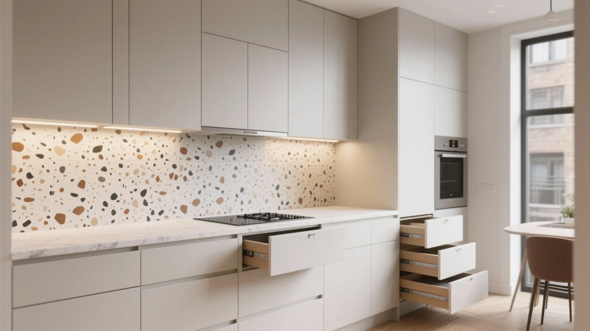 Minimalist kitchen storage for urban living