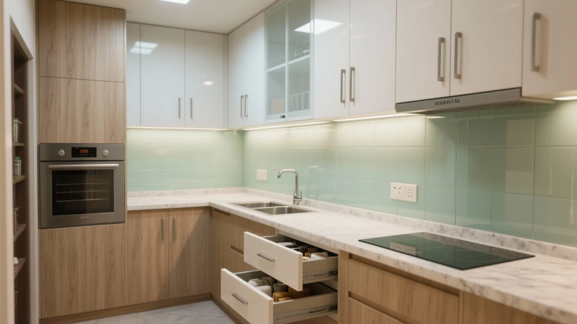 Minimal kitchen storage that works