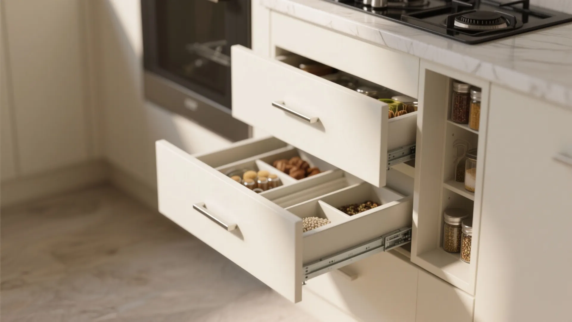 Minimalist kitchen storage
