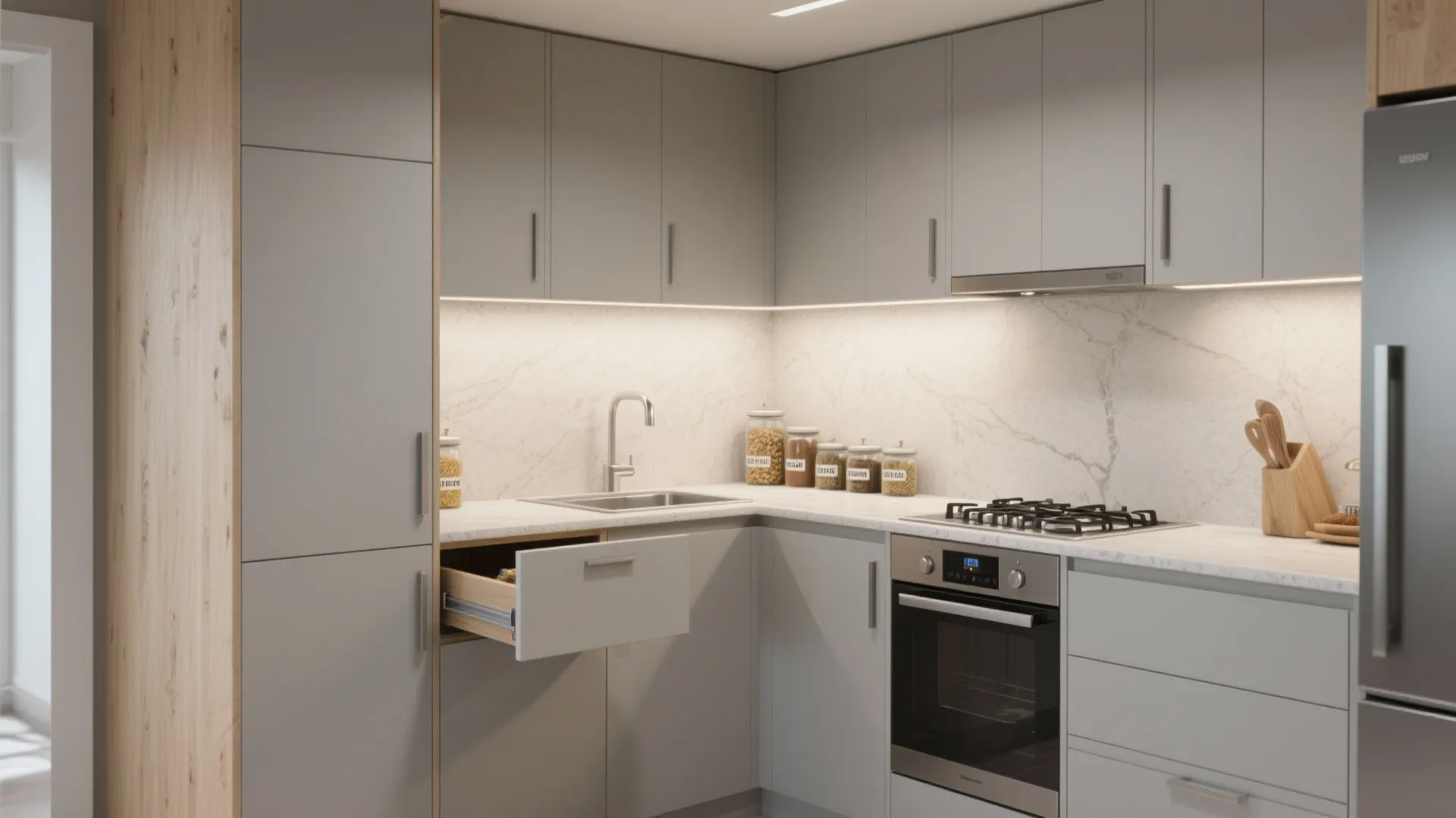 Minimalist Kitchen Storage That Works