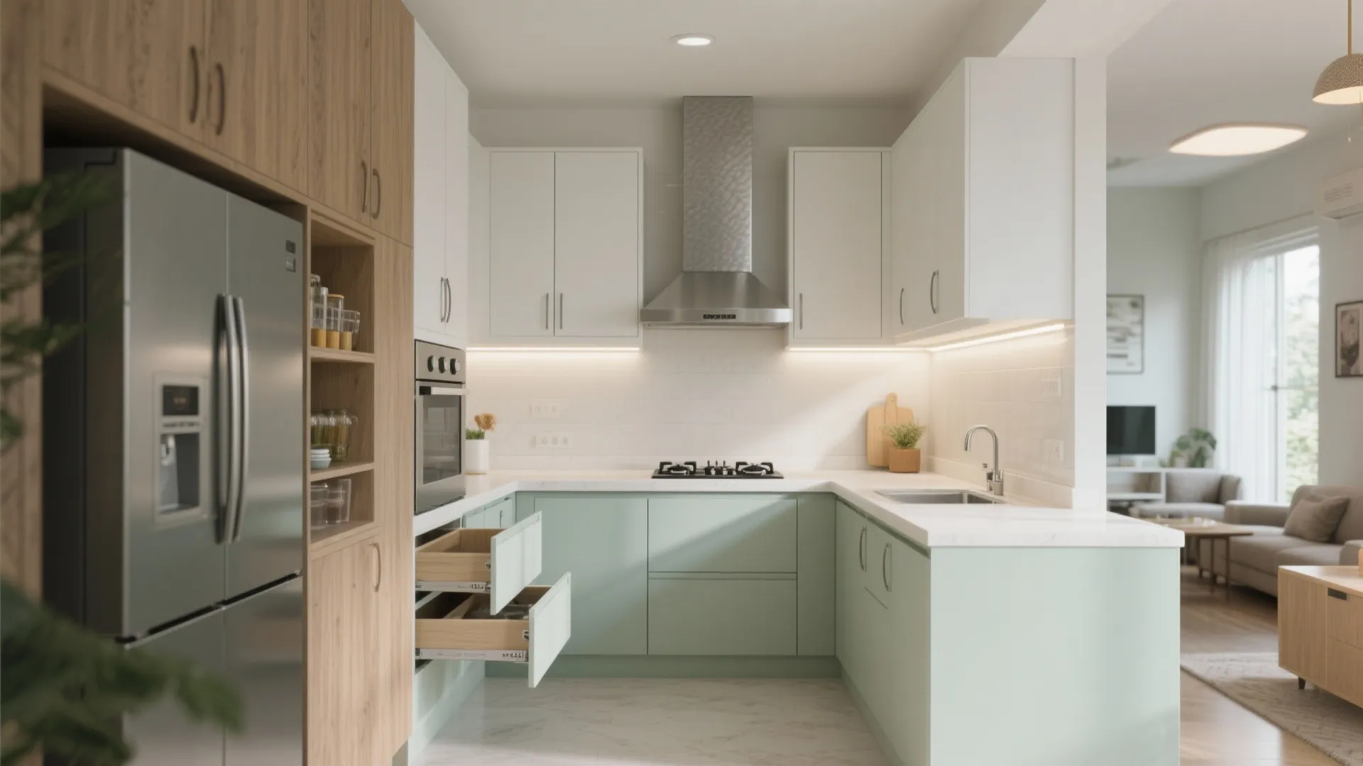 Minimalist Kitchen Storage That Works for Baner Units