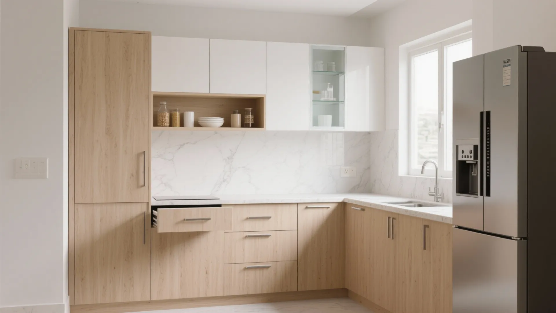 Minimalist kitchen storage