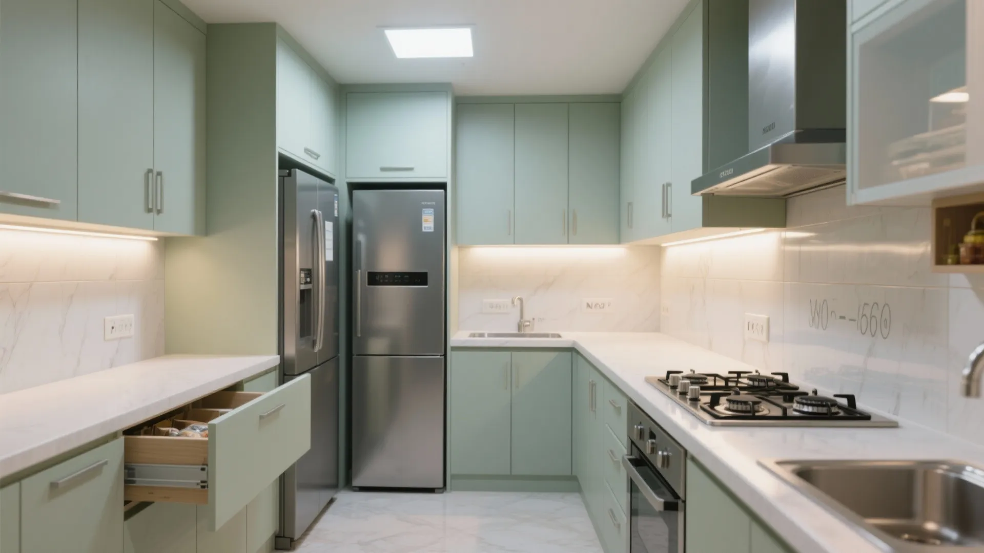 Minimalist kitchen storage that actually works