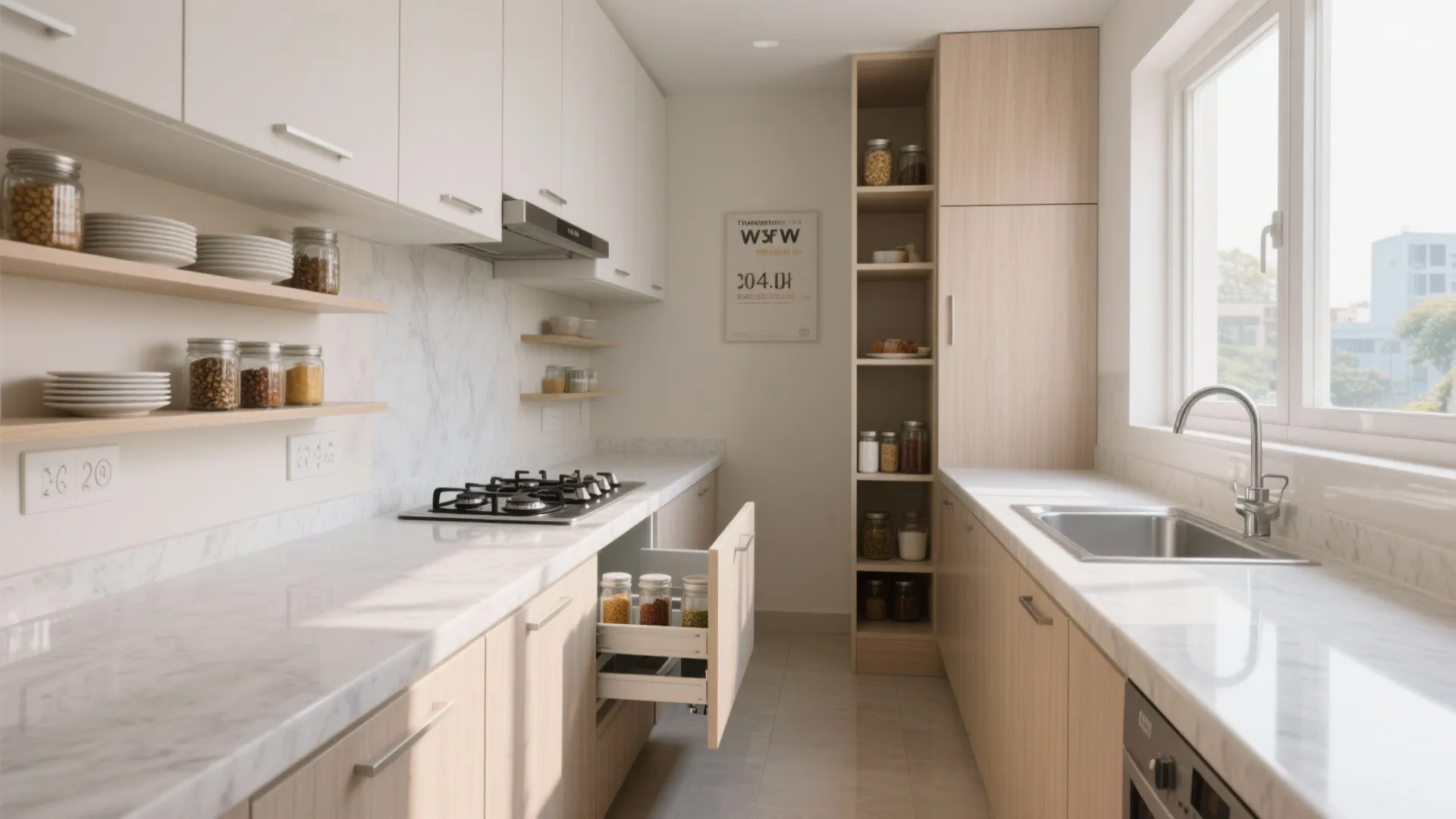 Minimalist kitchen storage that works (and breathes)