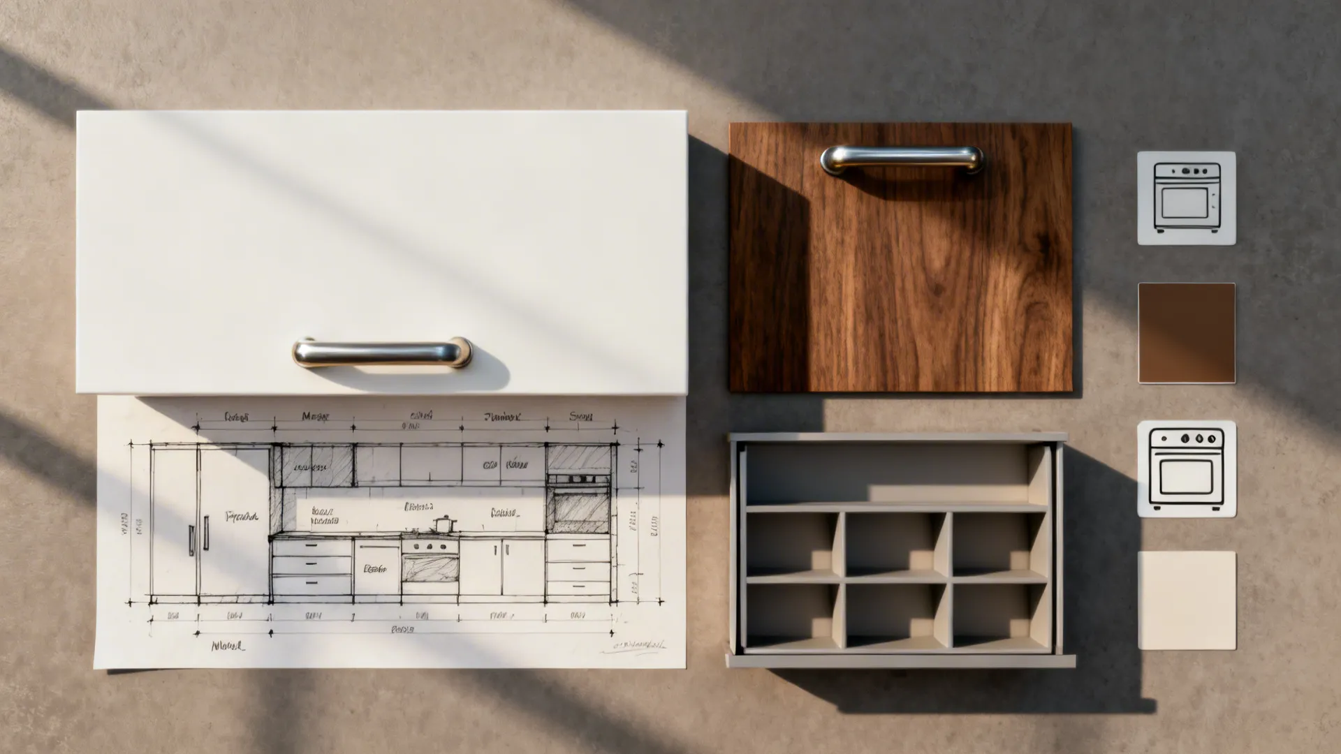 Minimalist Storage Mapping for Small Kitchens