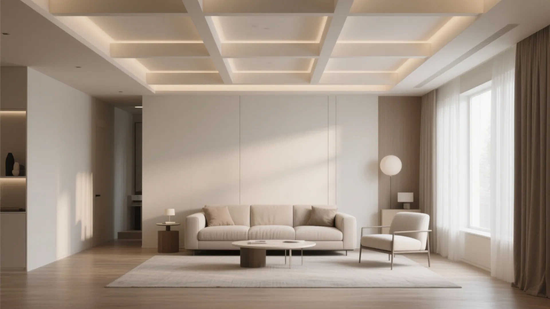 Minimal Layered POP Ceiling