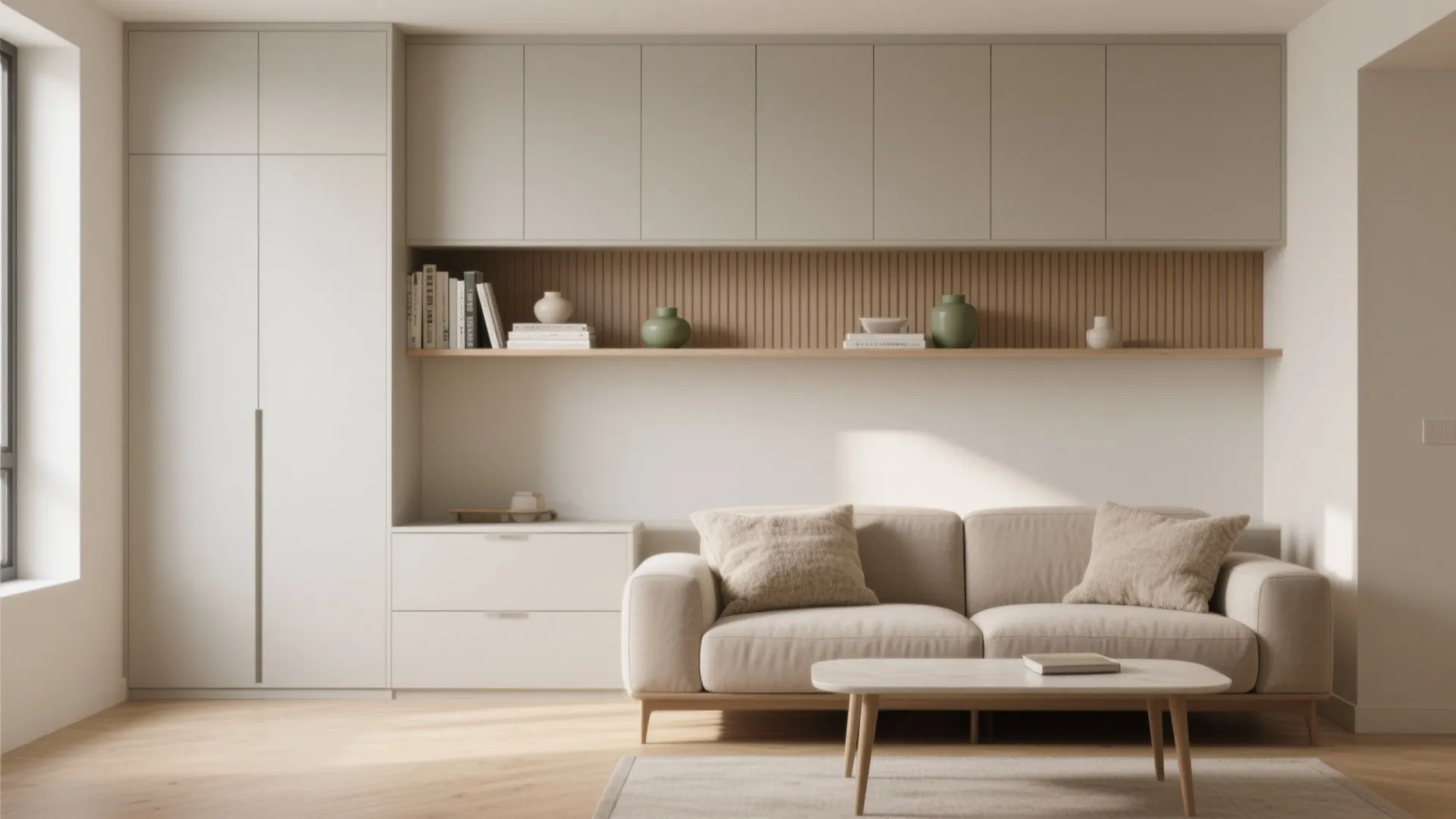 Lightweight minimalism with layered storage