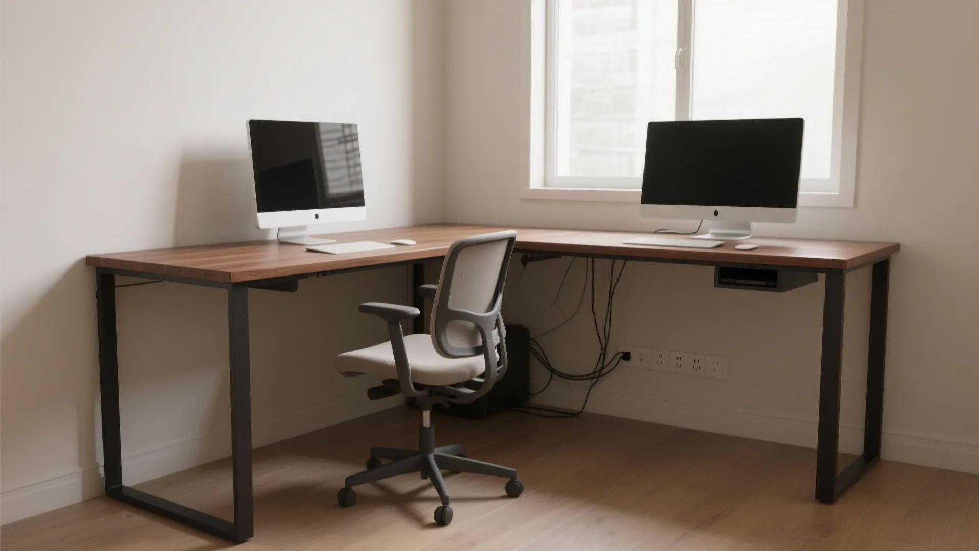 Minimalist layout: one wall, L-shape, or pocket alcove