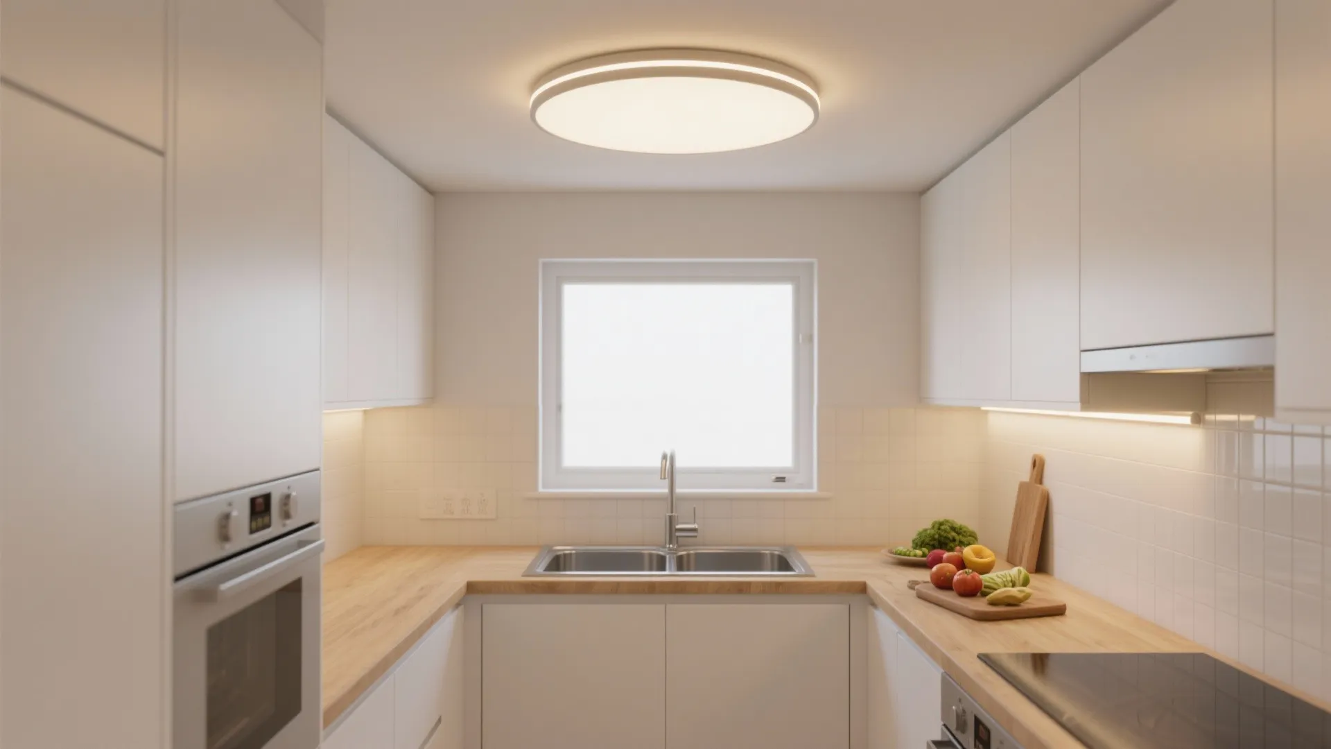 Minimalist LED flush mounts