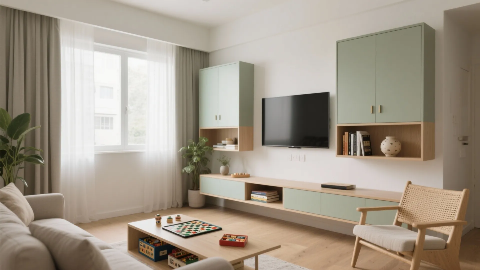 Minimalist Storage for a Calm Living Room