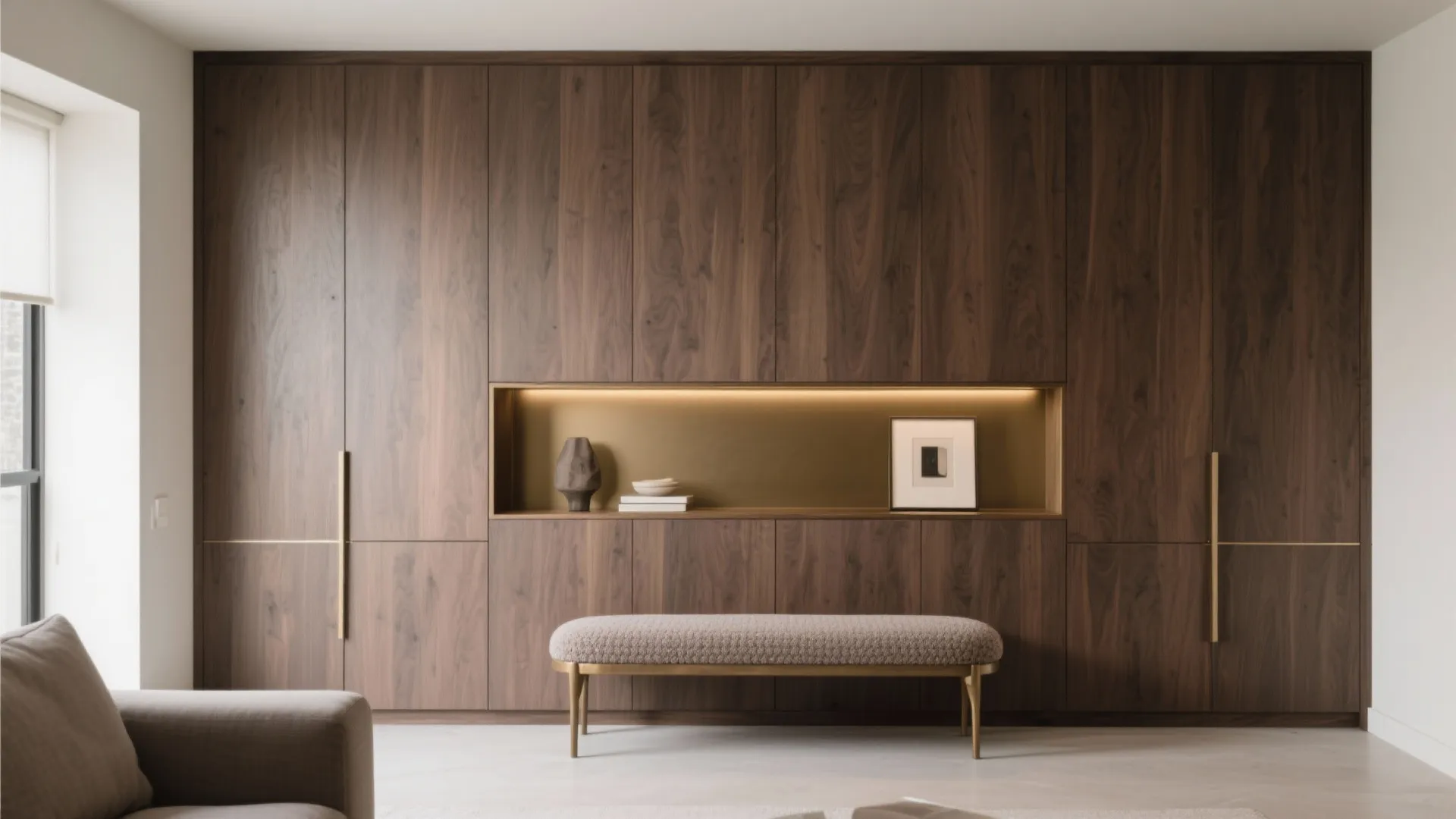 1) Minimal Luxe Storage: Quiet Lines, Rich Finishes