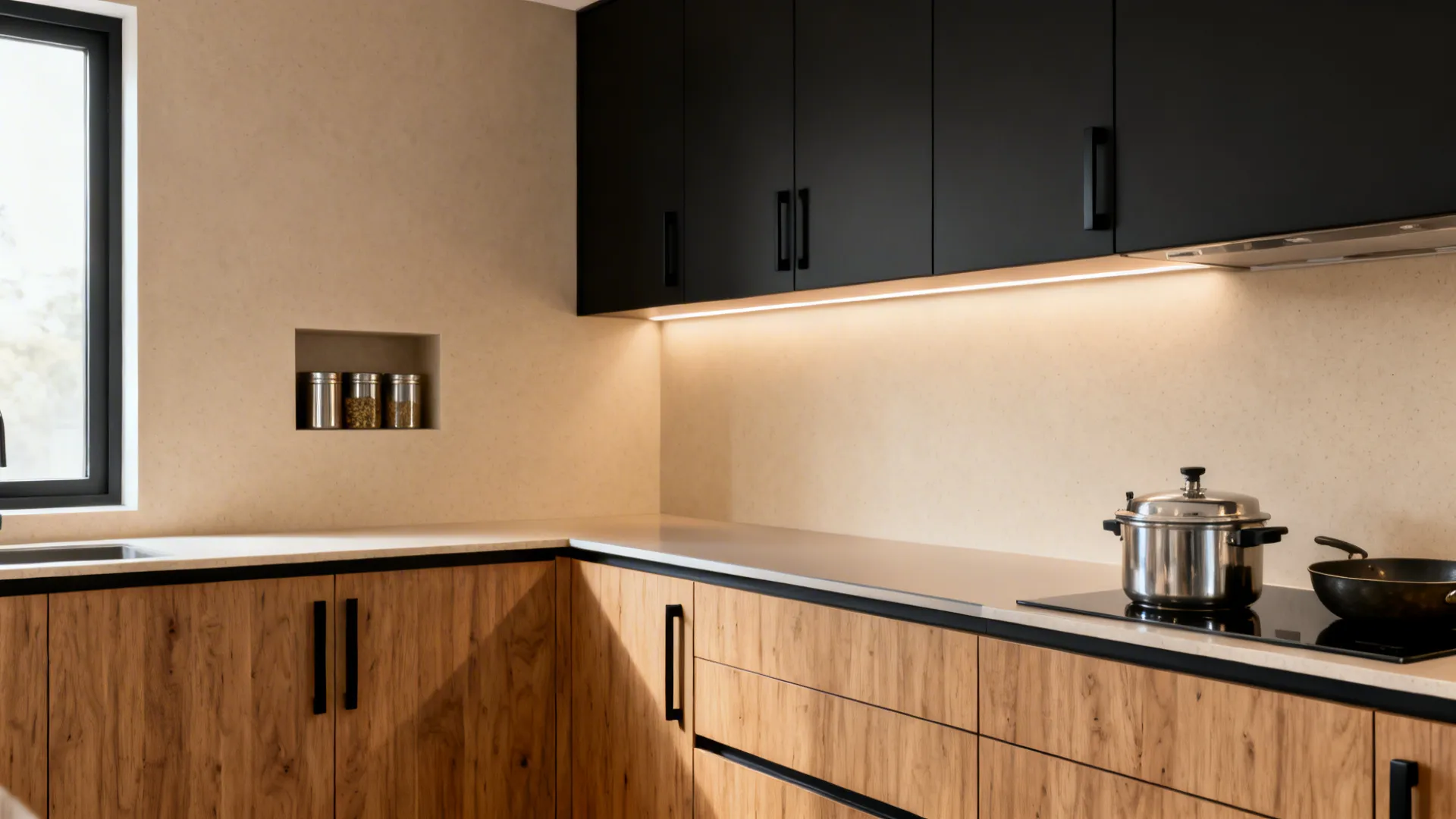 Minimalist storage with marine plywood