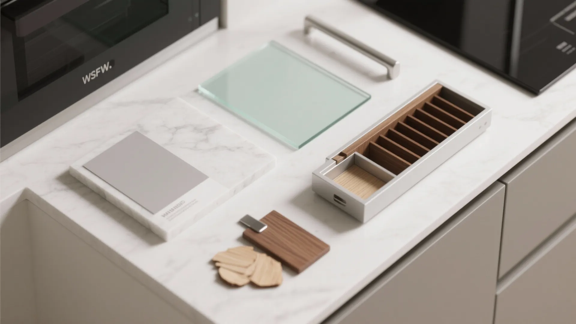 Minimalist Kitchen Storage for 3 BHK