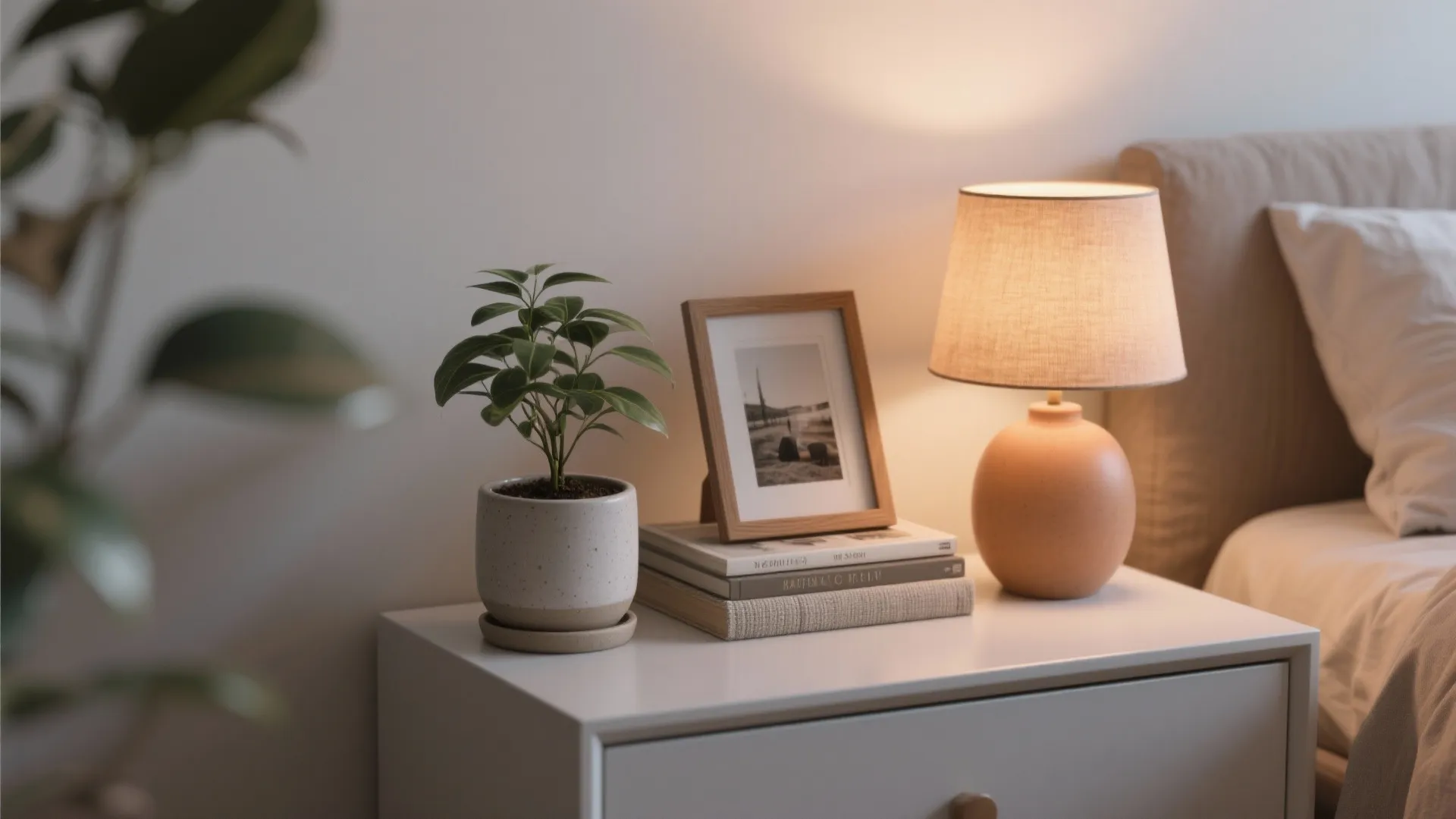 5. Minimal decor with meaningful touches