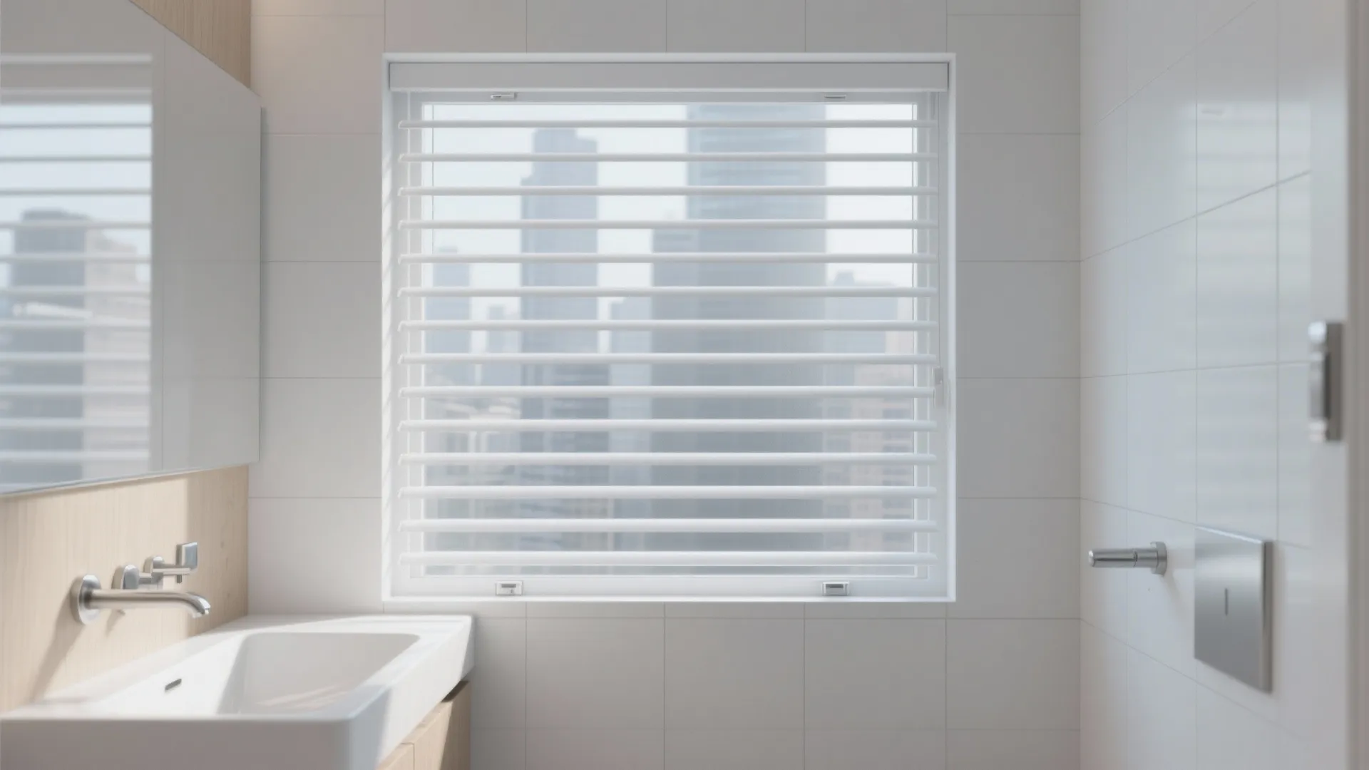 Minimalist metal grilles for light and privacy