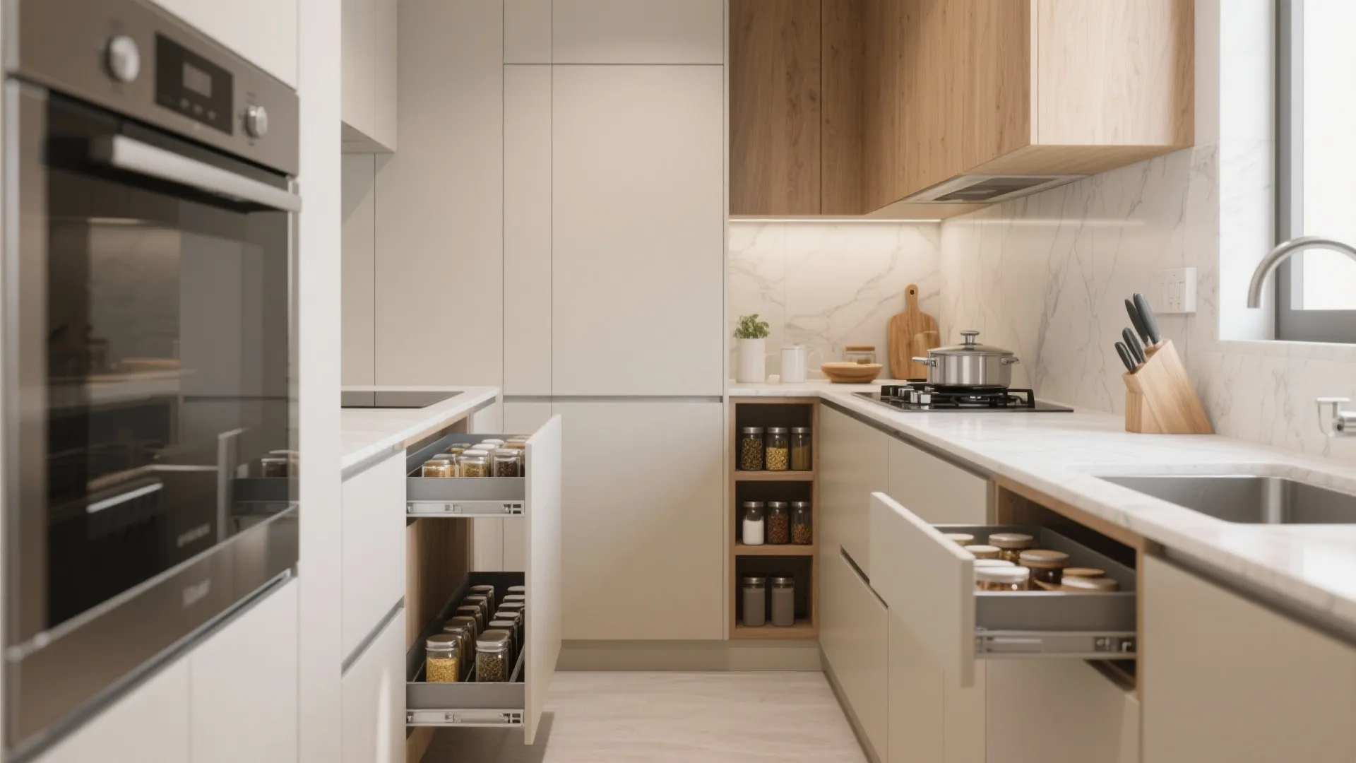 Minimalist Kitchen Storage for Micro-Zones
