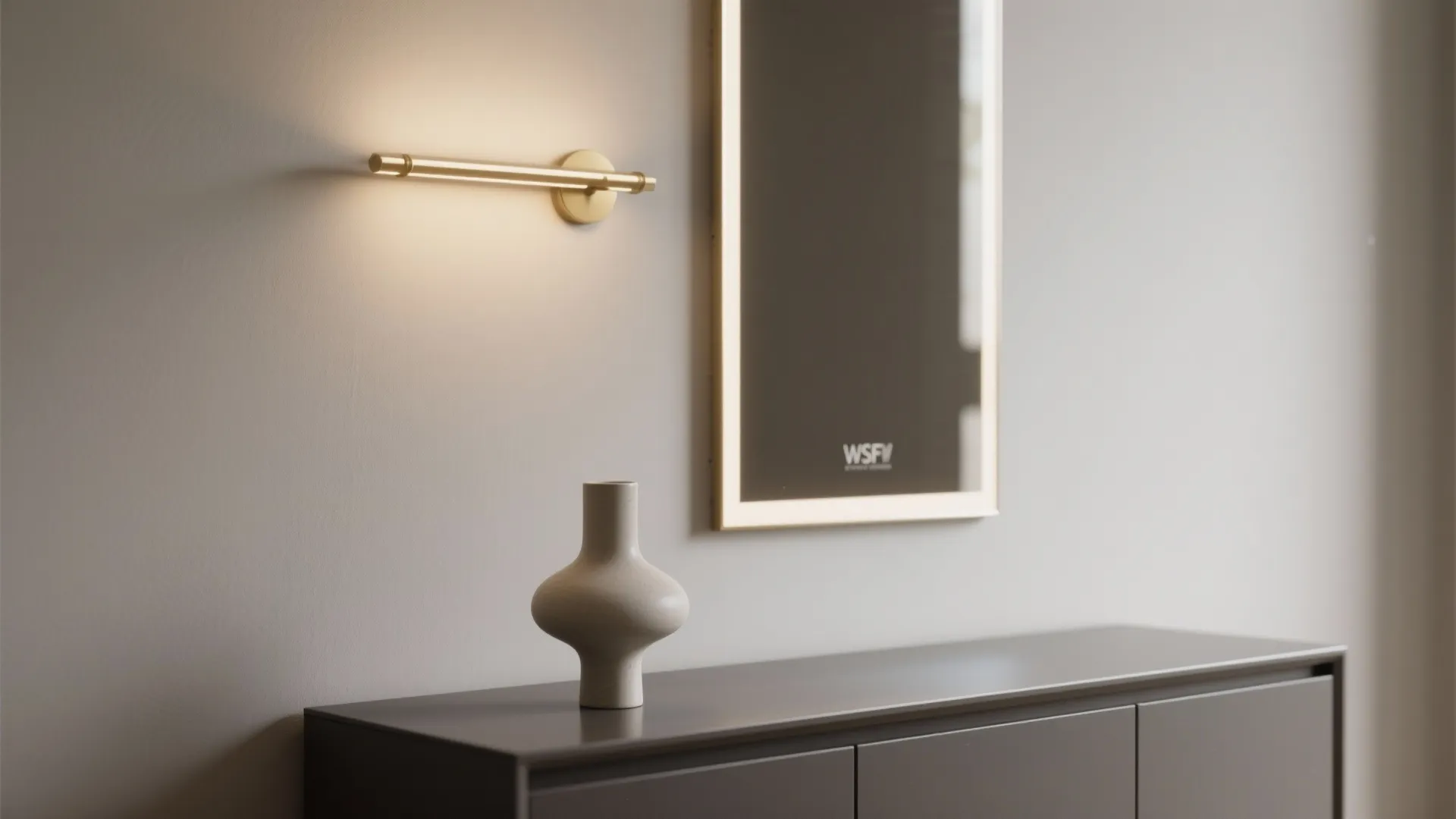 5. Minimal Modern: Mirrors, Lighting, and Negative Space