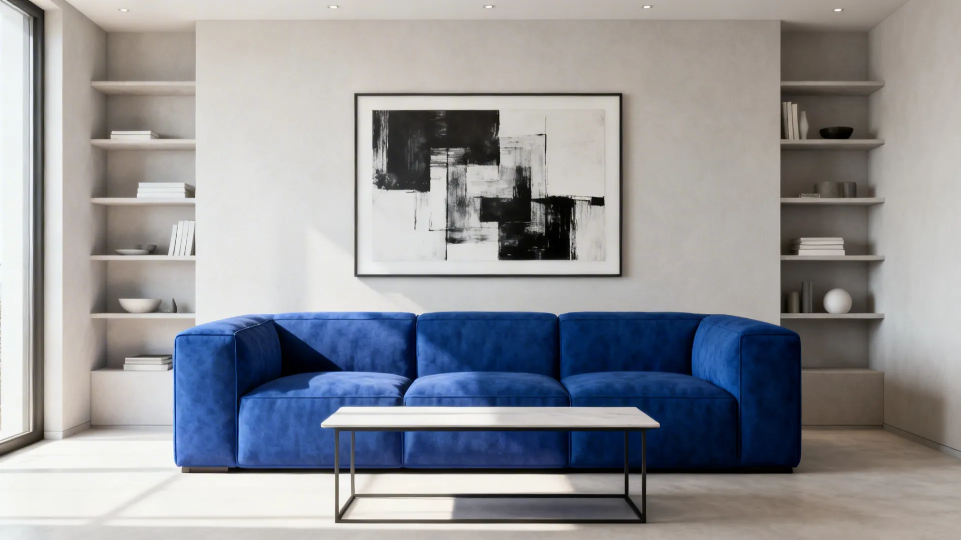 4. Go minimal with monochrome art and sleek lines