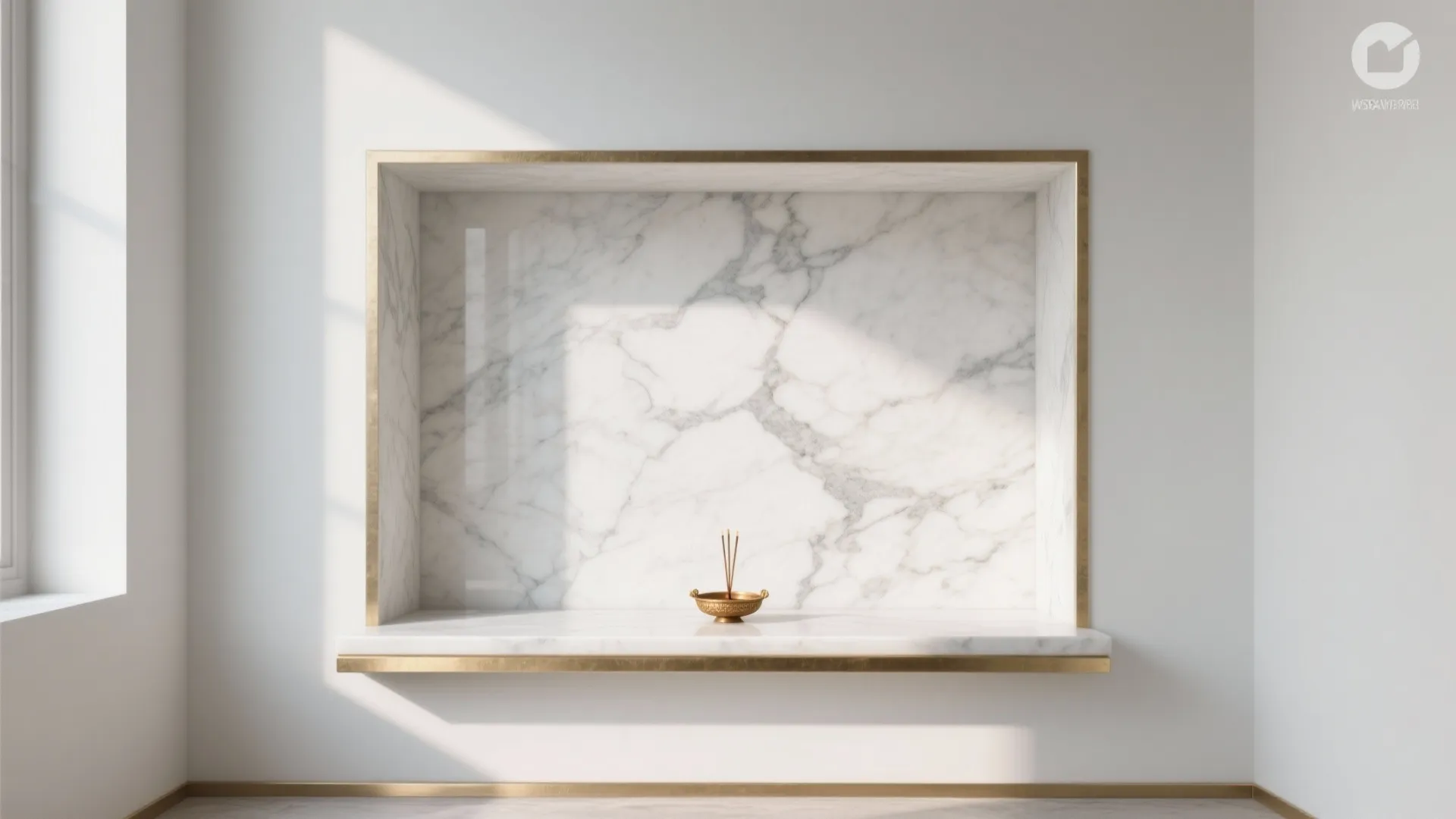 Minimalist Marble Altar Niche