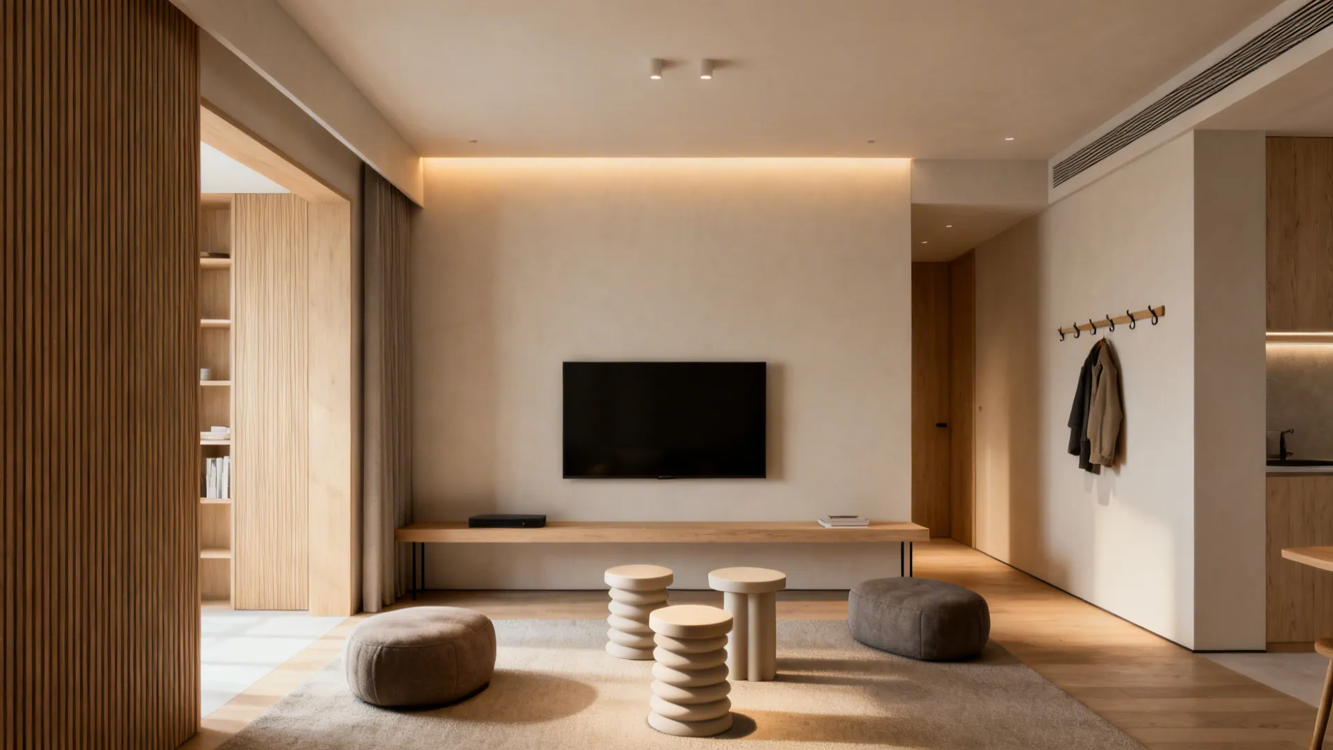 5. Minimalist Open Plan with Flex Seating