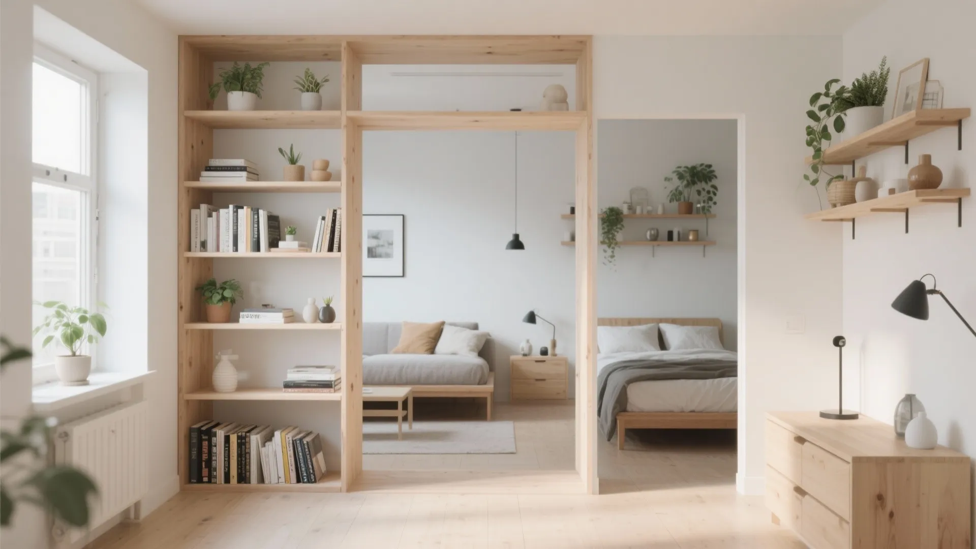 Minimalist Open-Shelf Partition