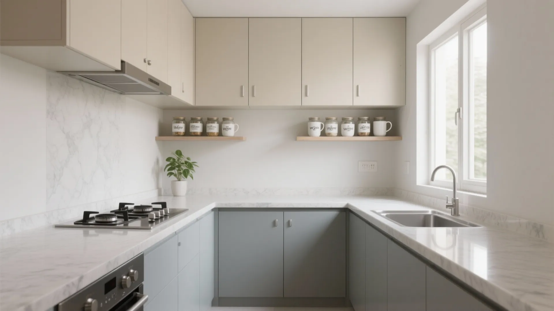 Minimalist Storage with Open-Shelf Rhythm