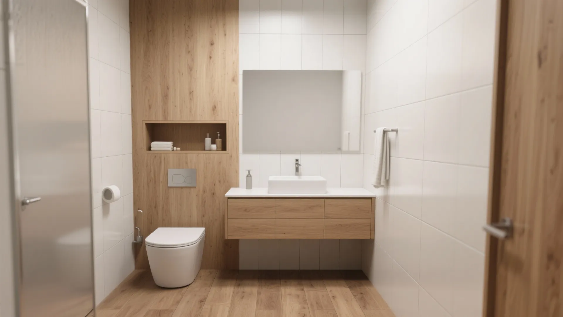 Minimal Wood-Look Porcelain Palette