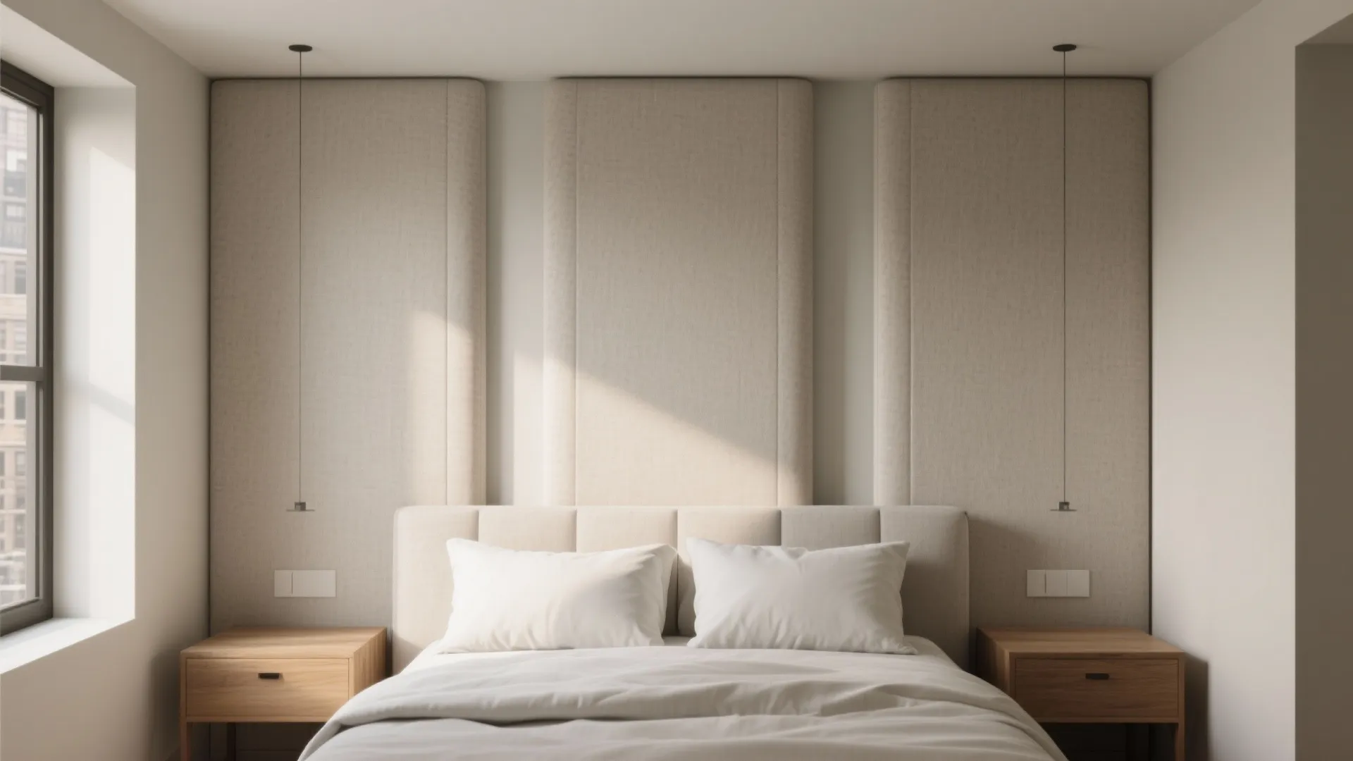 Minimalist Upholstered Panel Wall