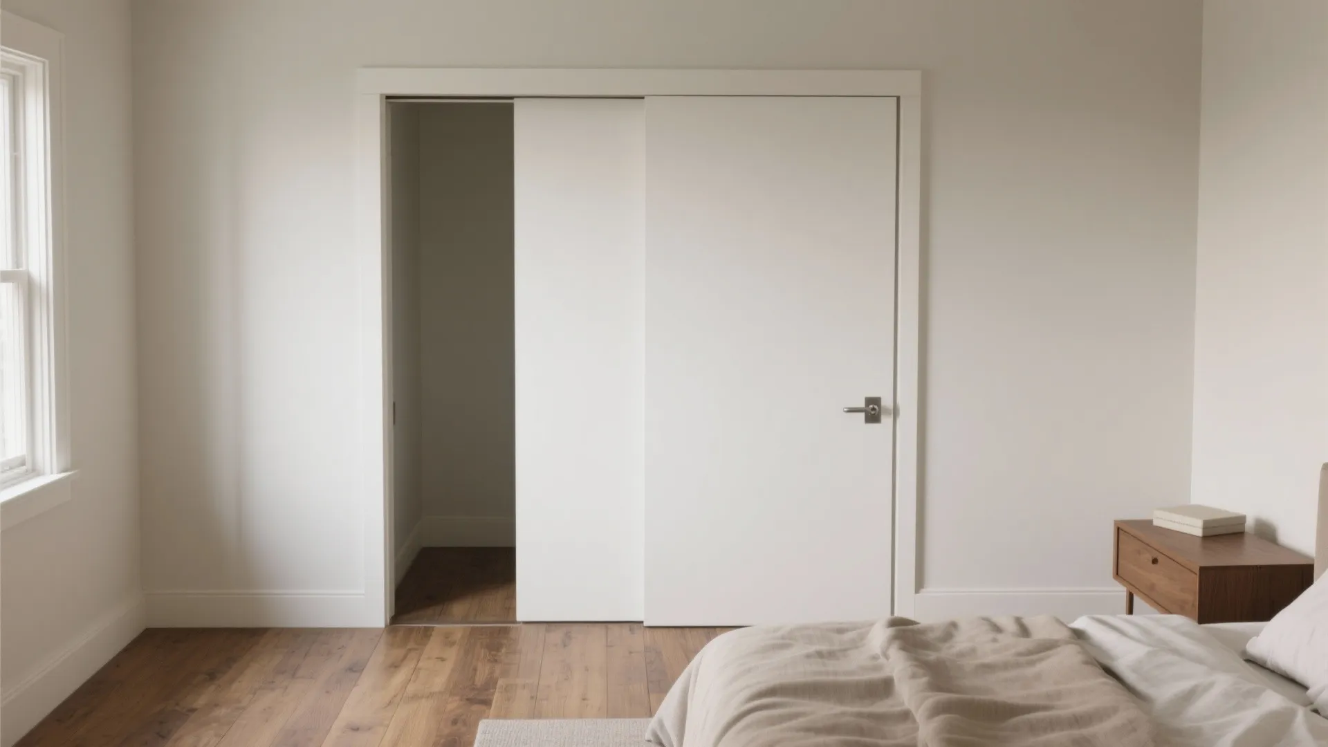 Minimalist pocket doors