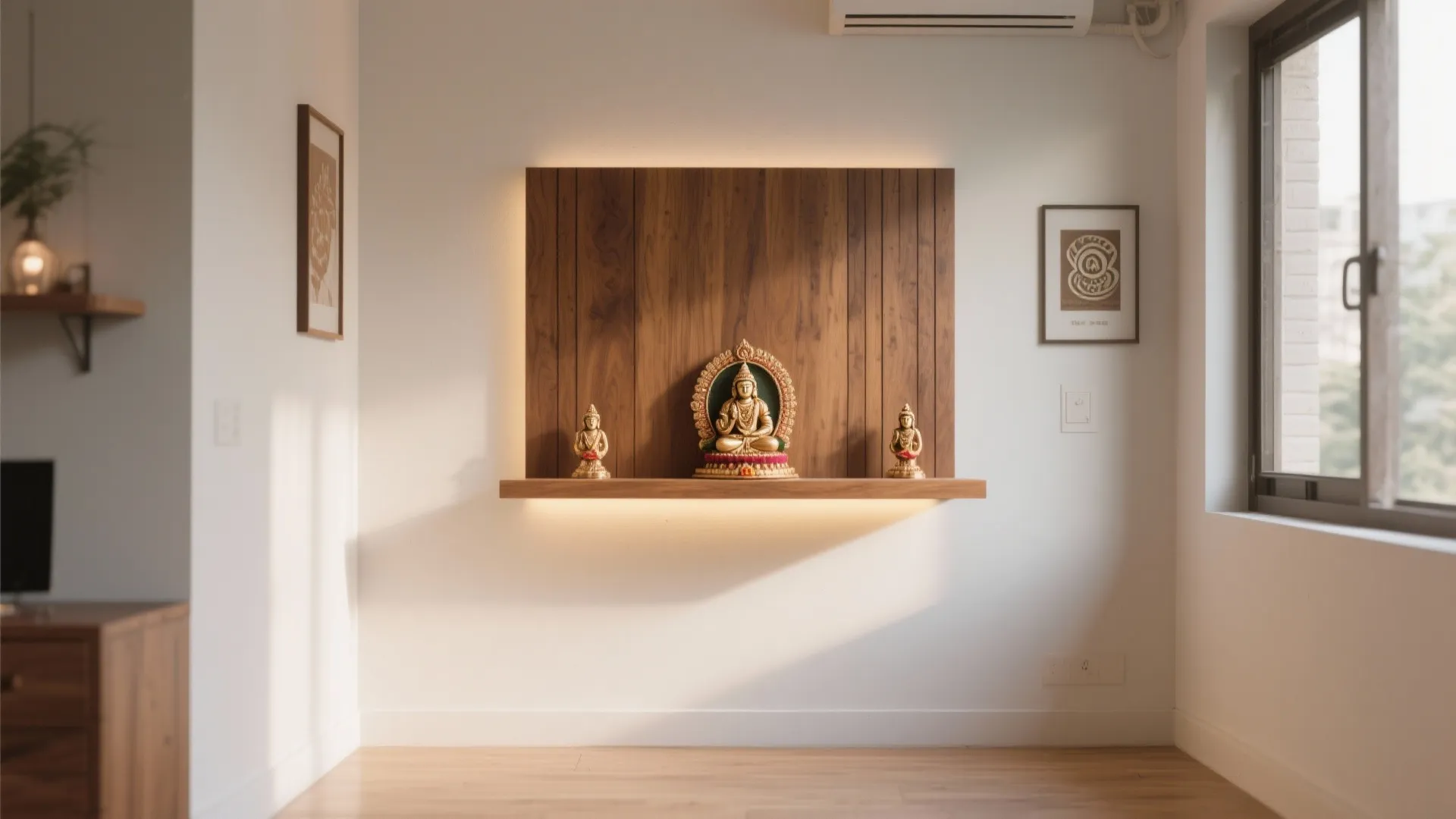 Minimalist Wall-Mounted Back Panel