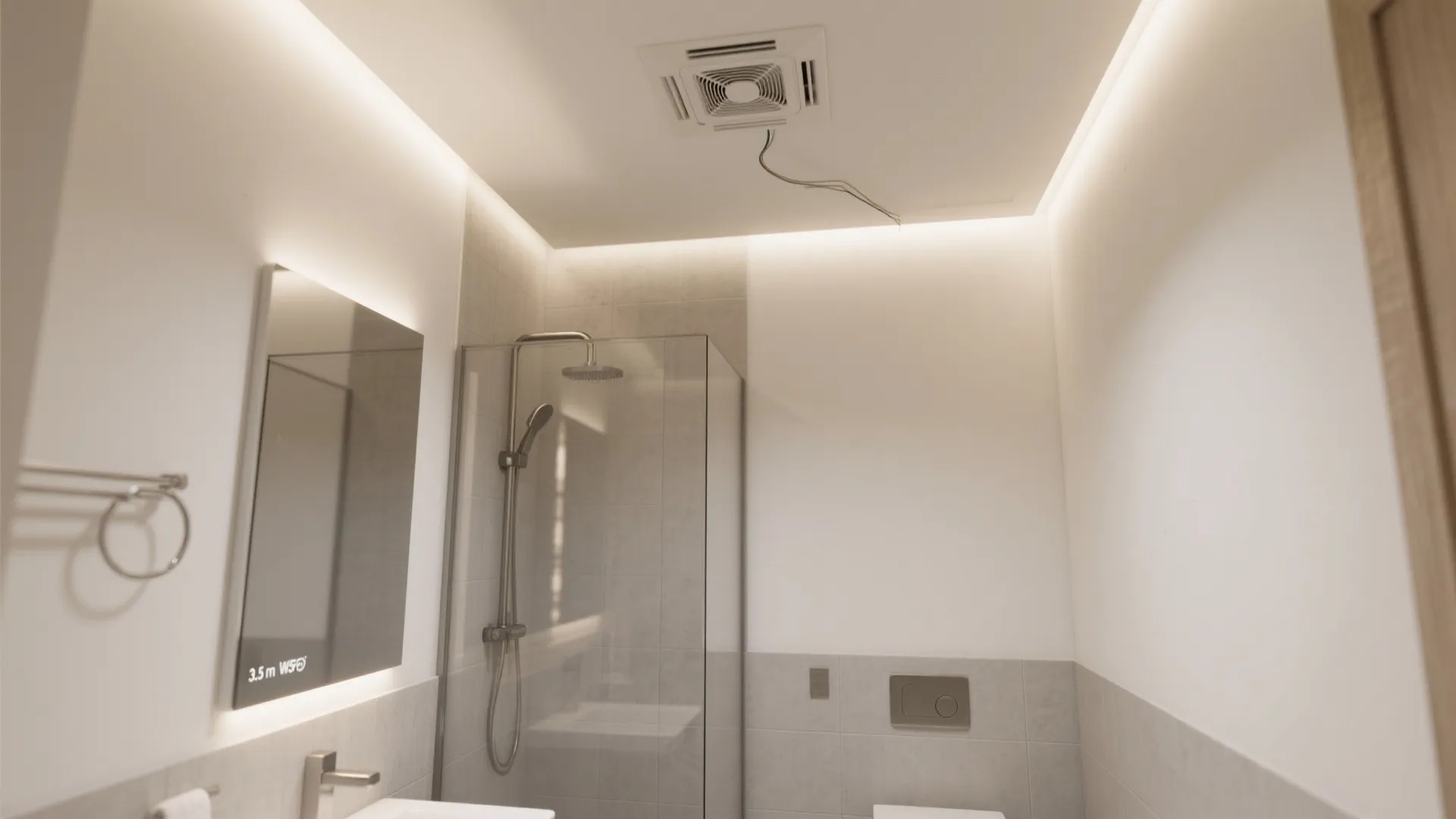 Minimalist POP Ceiling That Breathes