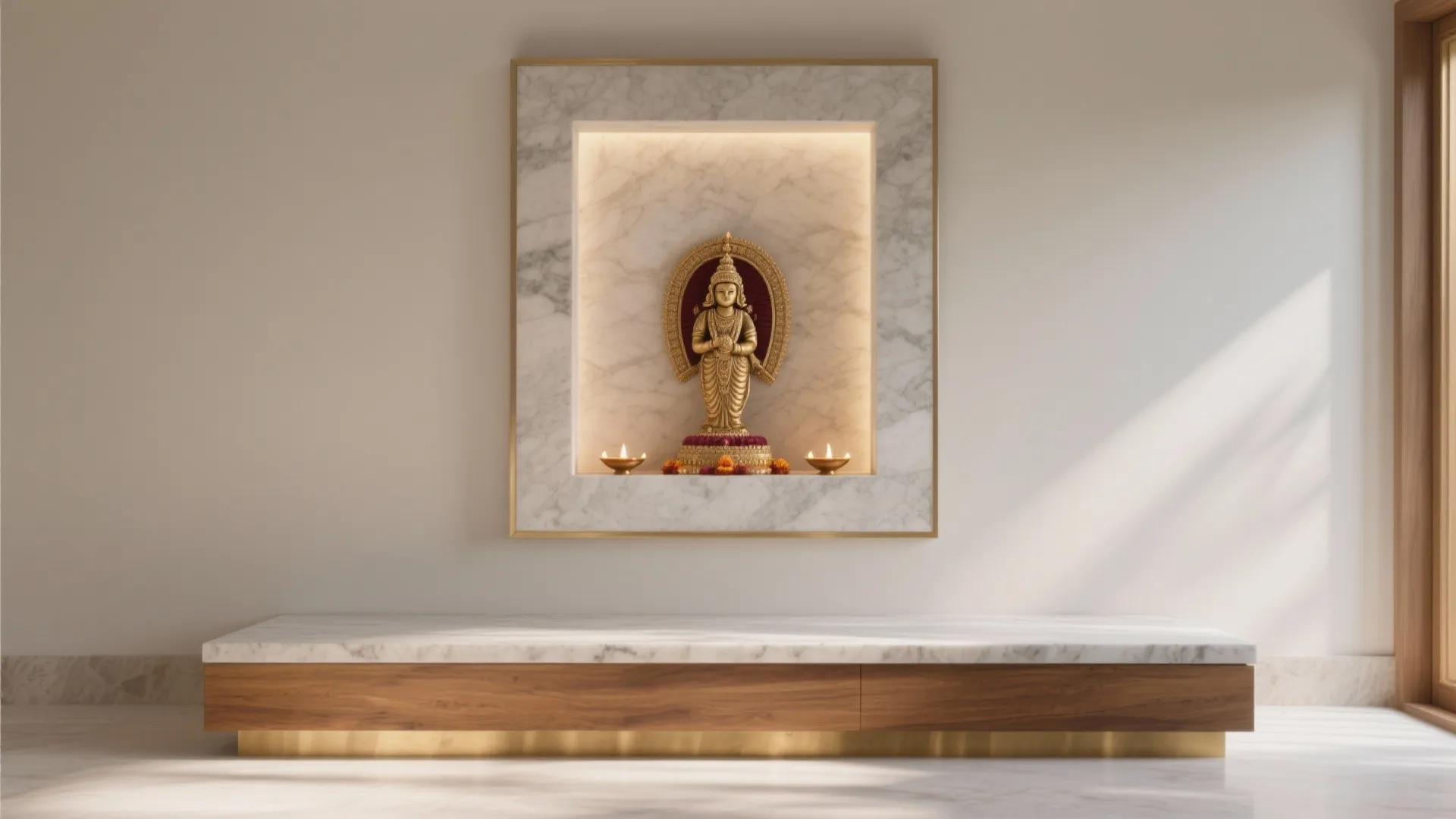 Minimalist POP Frames with Stone or Wood Accents