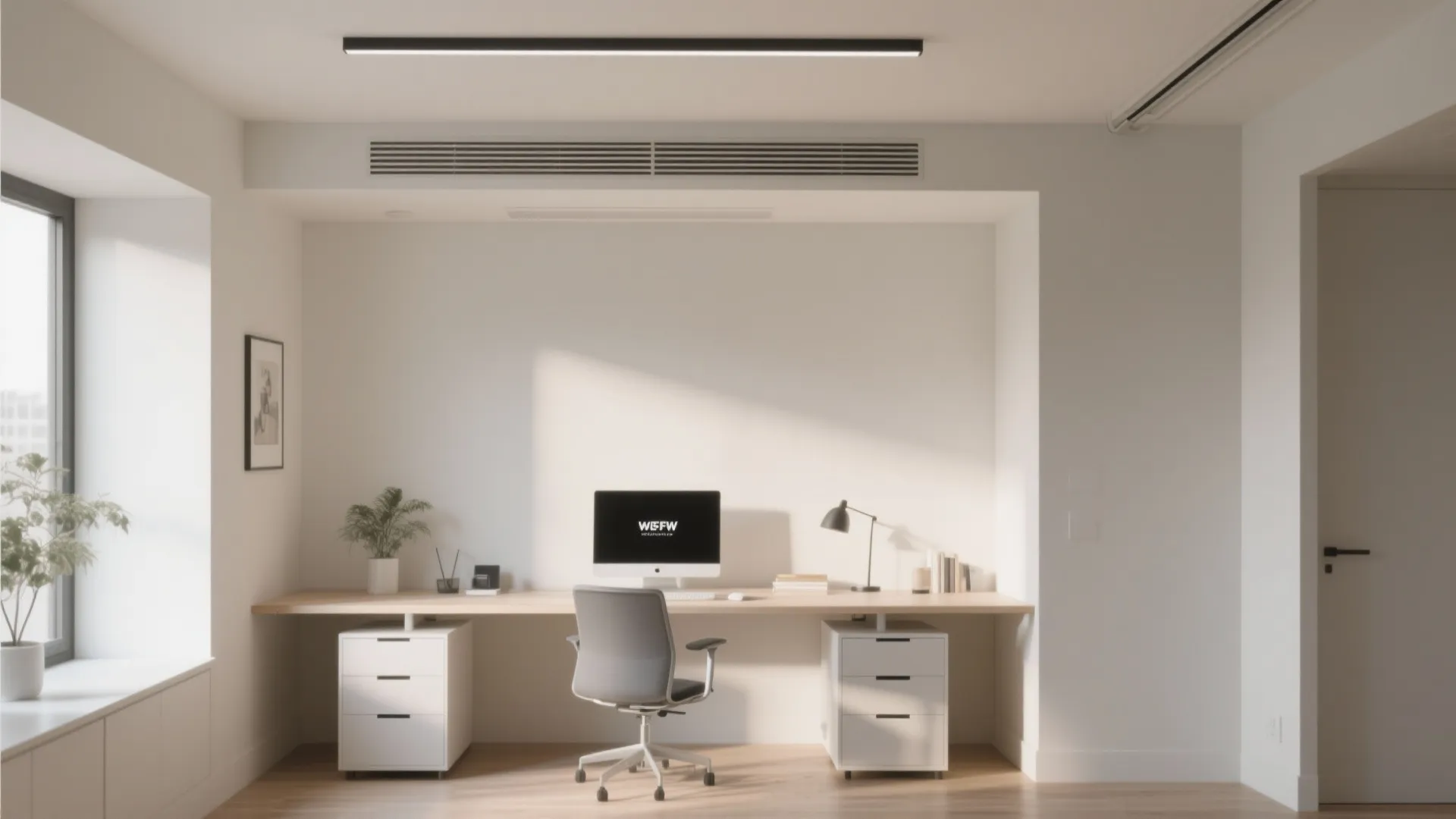 Minimal POP Ceiling with Hidden Ventilation