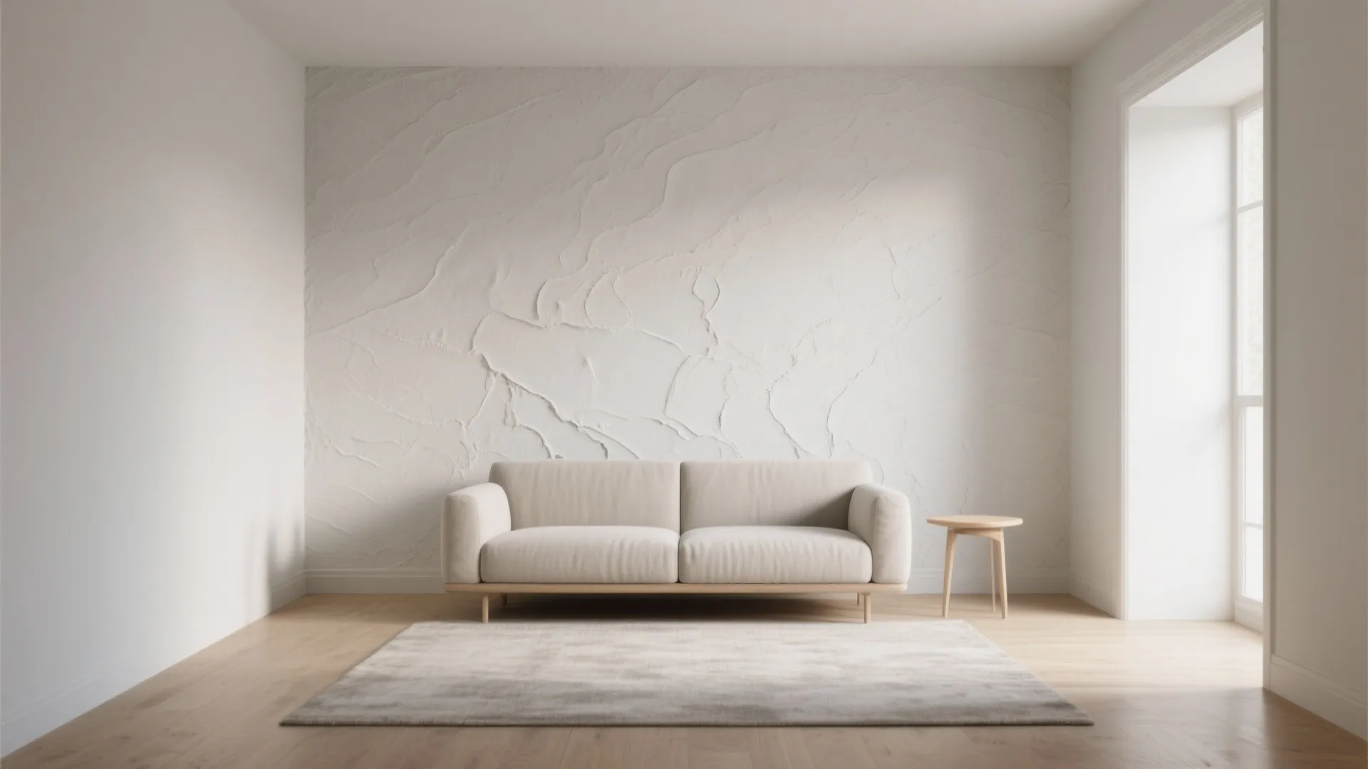 Sculpted Minimal POP Texture for Small Rooms