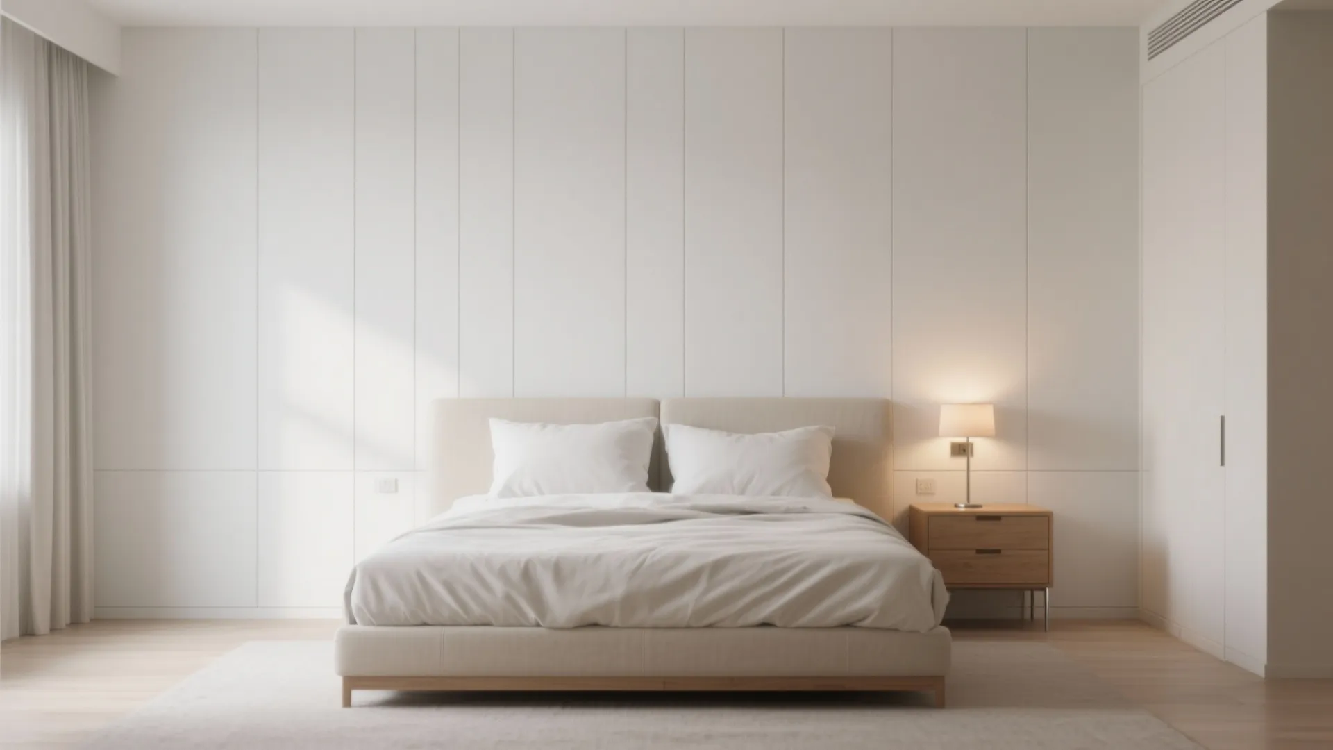 Minimalist PVC Paneling for Calm Bedrooms