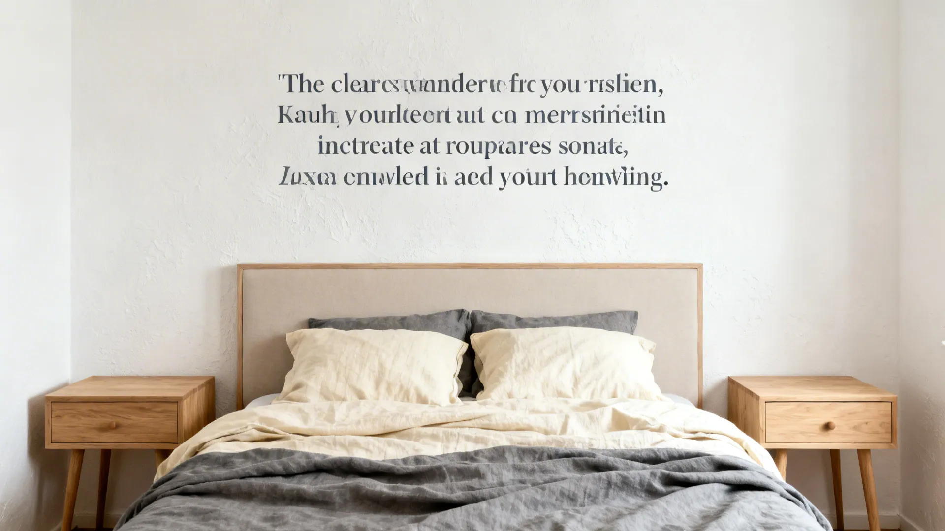 1) Minimalist quote walls for calm focus