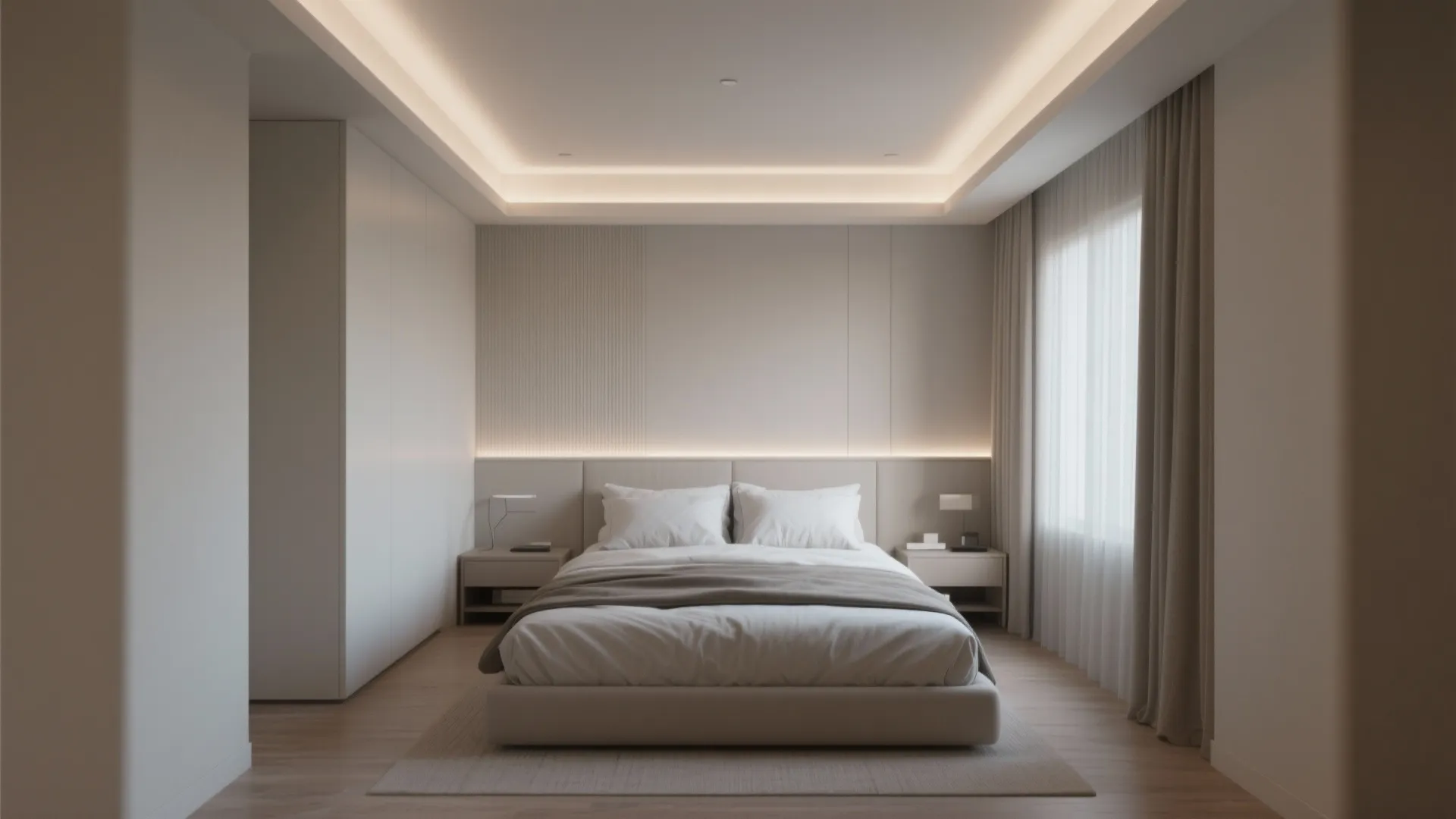 Minimal Recessed POP Ceiling